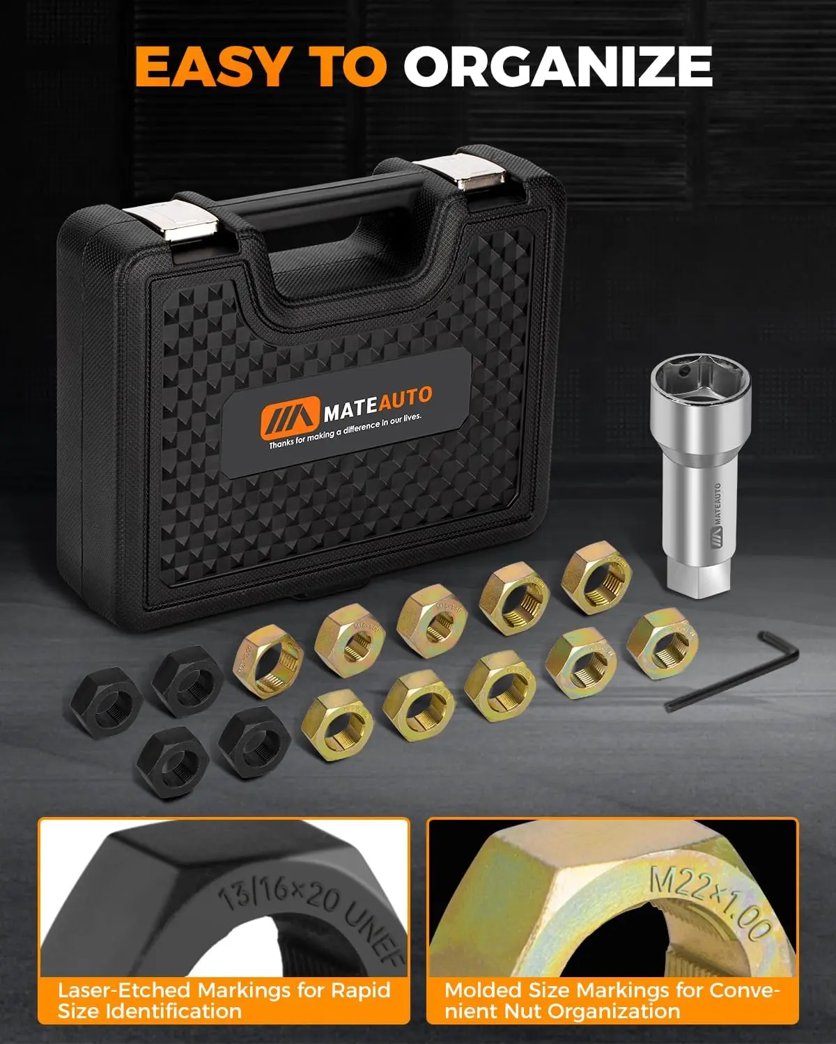 16PC Spindle Thread Chaser Kit