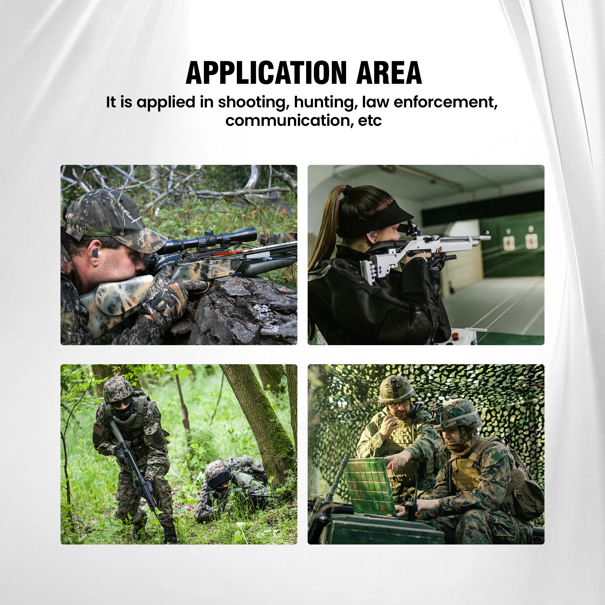 Tactical Earbuds E30 Hearing Protection with Bluetooth