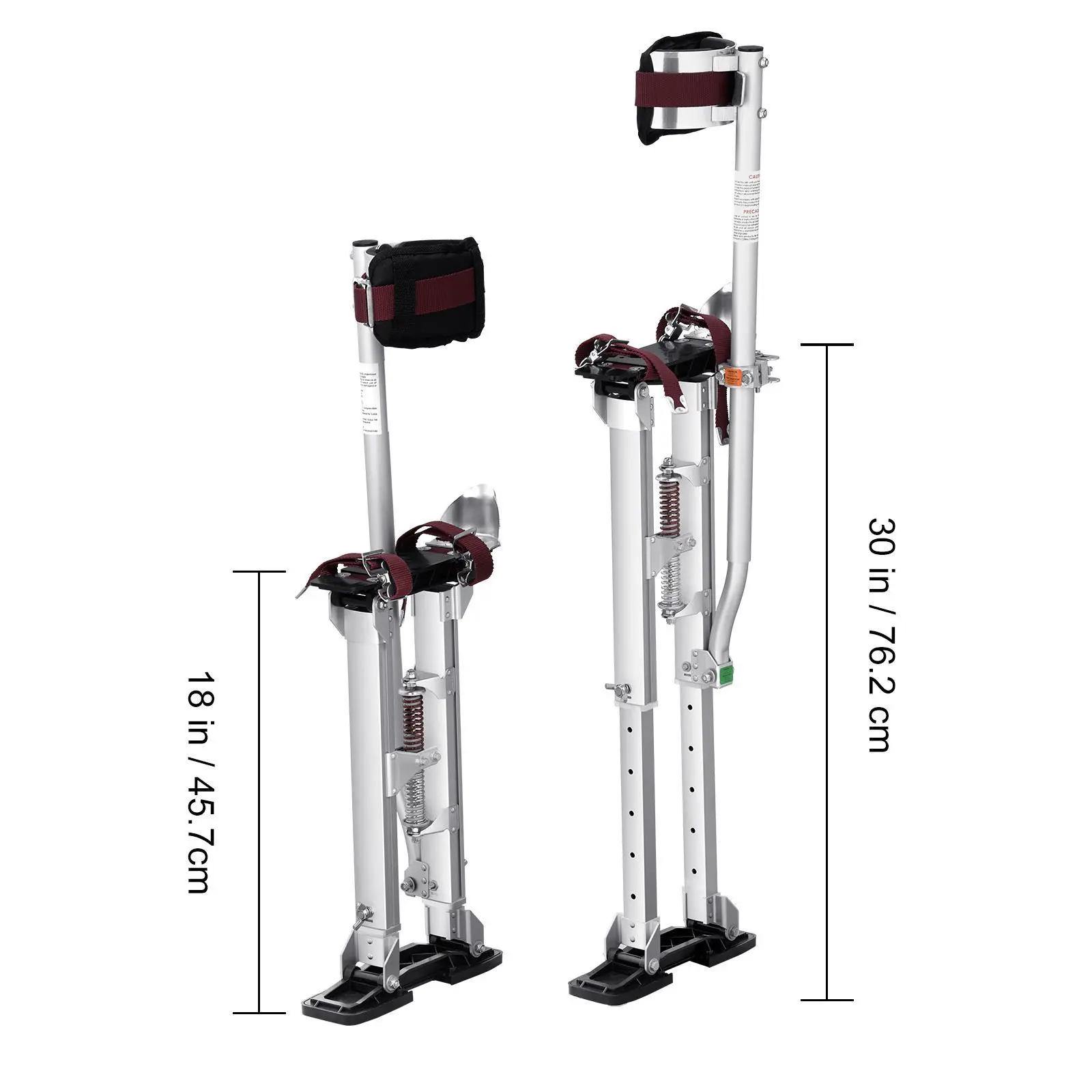 Drywall Stilts, Adjustable Aluminum Tool Stilts with Protective Knee Pads, Durable and Non-slip Work Stilts for Sheetrock Painting, Walking, Taping