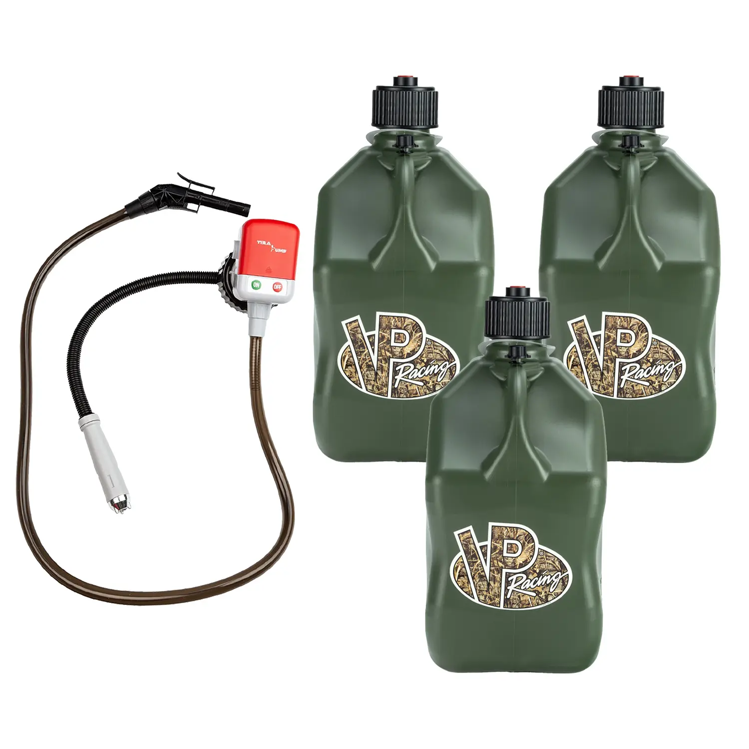 (3 PACK) VP Racing Fuels Utility Jug + (1) Fluid Transfer Pump