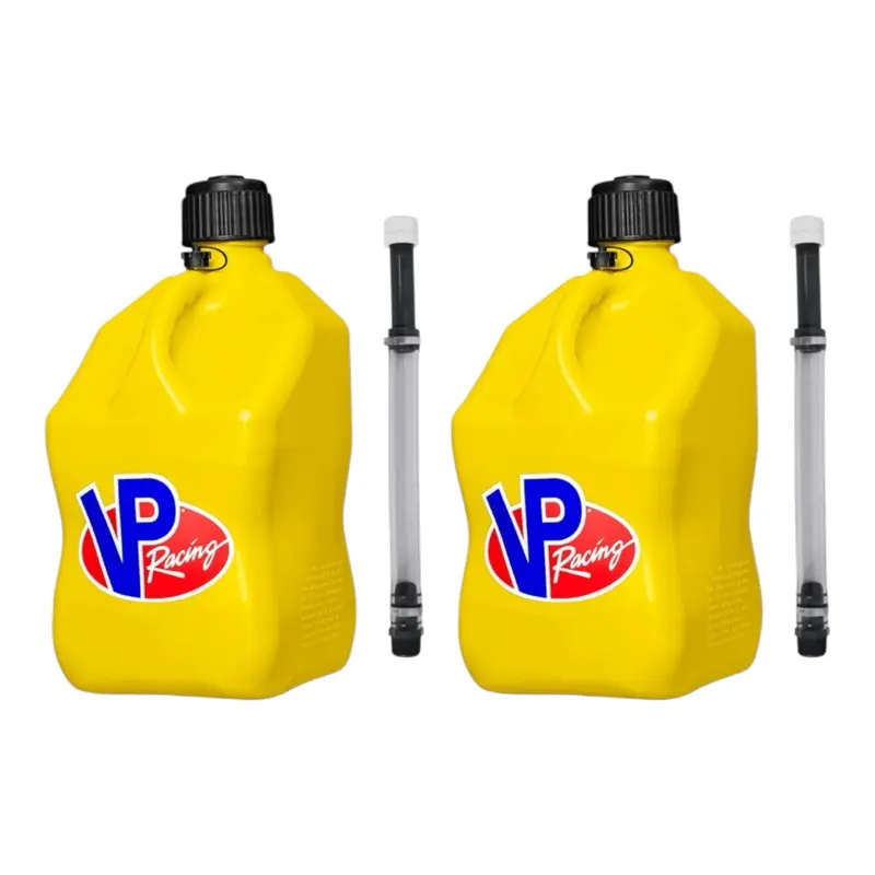 2 PACK 5.5 Gallon Plastic Utility Jug – Heavy-Duty, Leak-Proof with Quick-Flow Spout for Automotive & Motorsport Use