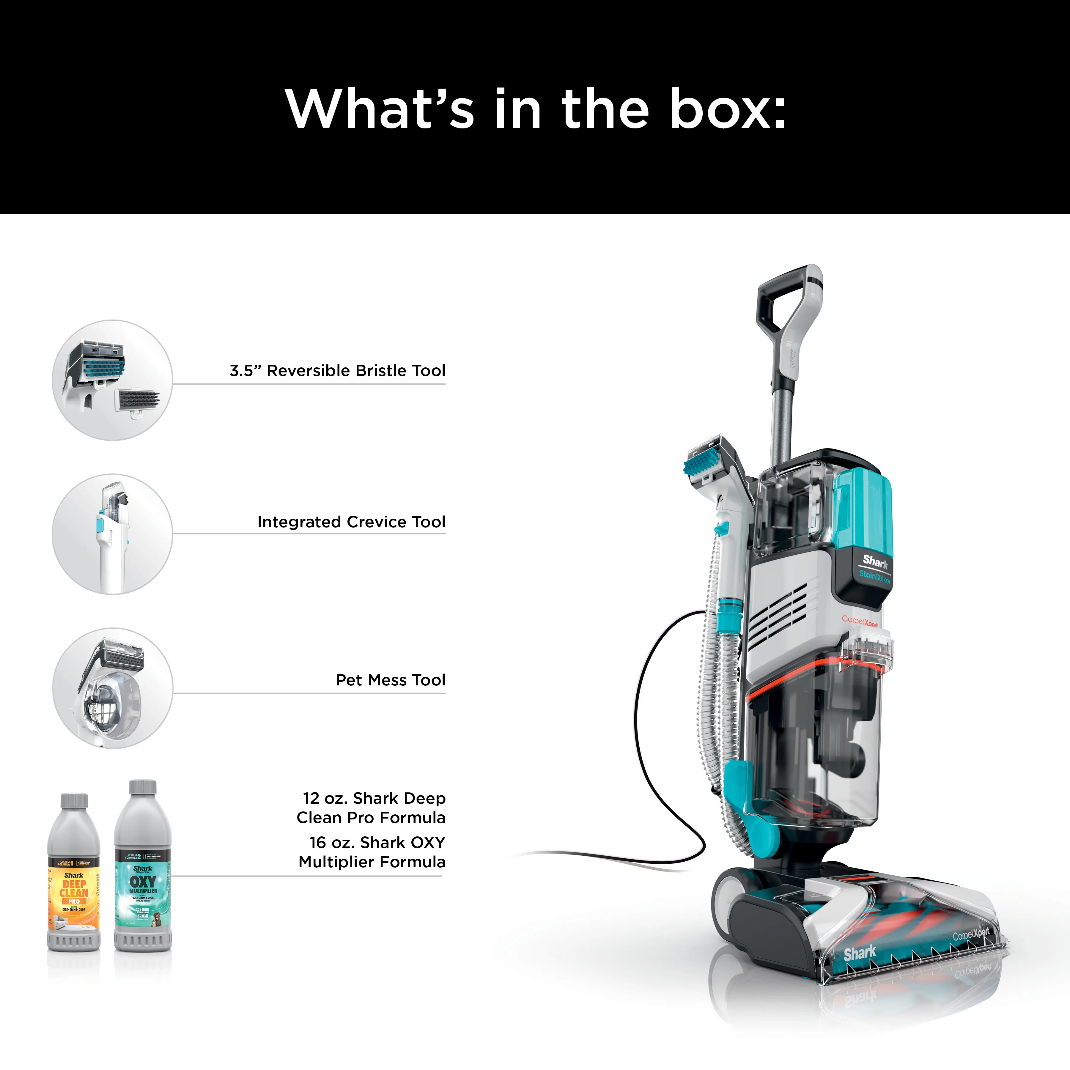 Shark CarpetXpert with StainstrikerUpright Deep Carpet Cleaner - EX201