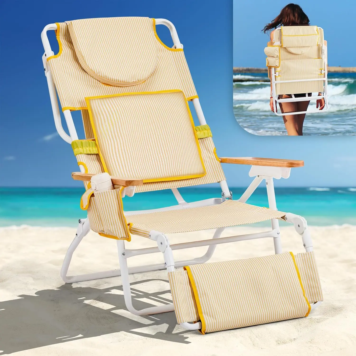 Deluxe 3 in1 Beach Chair