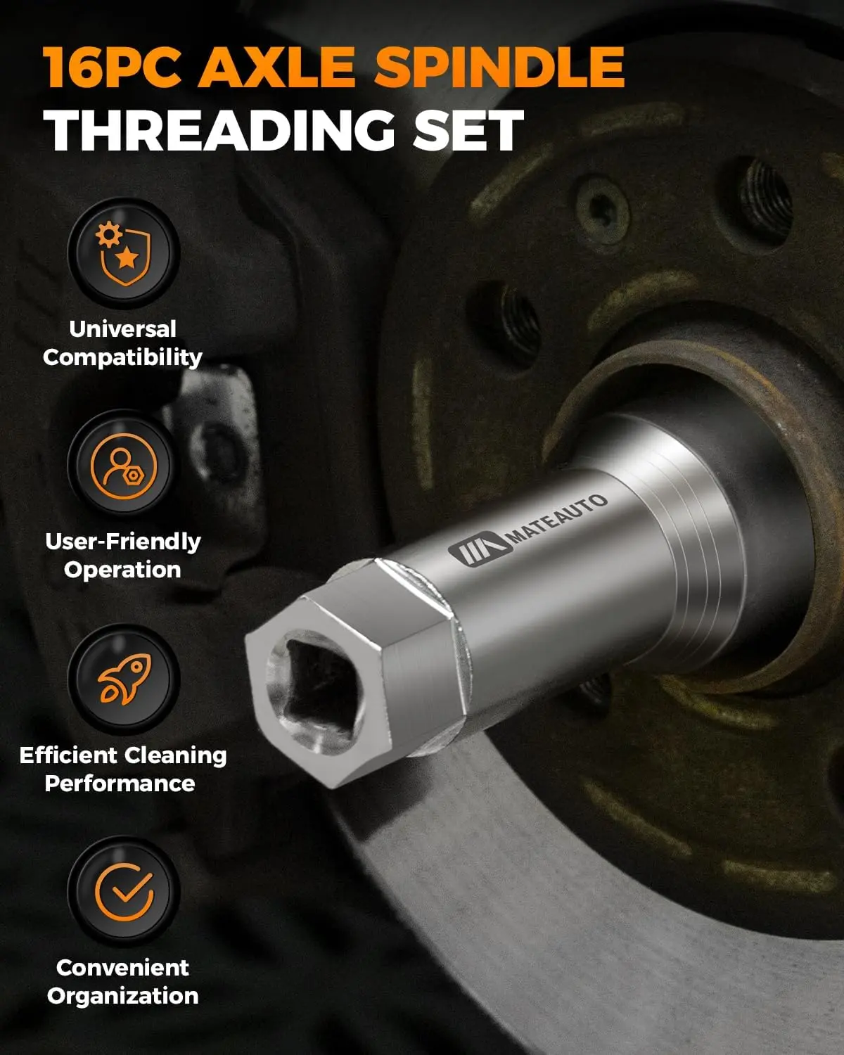 16PC Spindle Thread Chaser Kit
