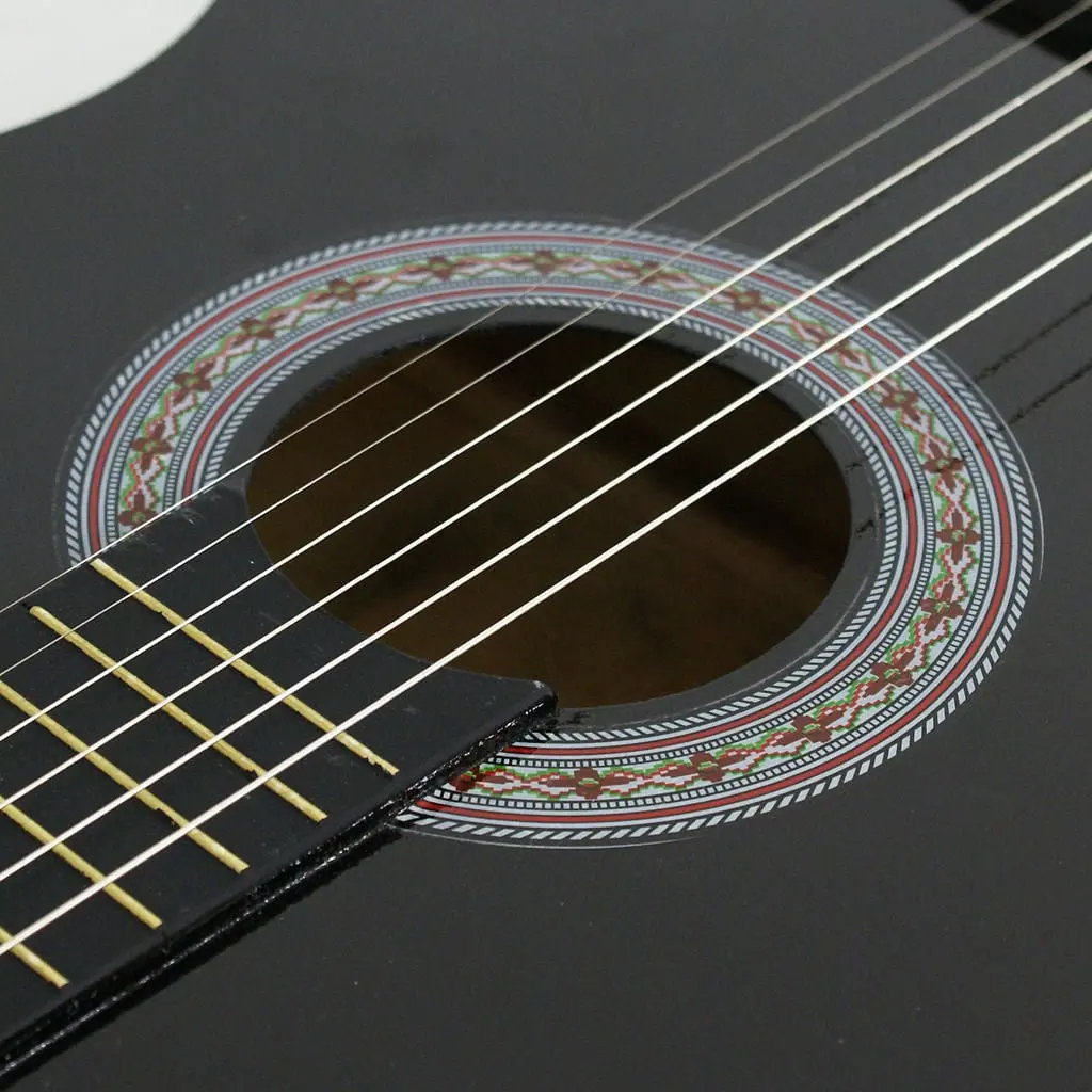38" Acoustic Guitar for Beginners - Full Set with Case, Strap, Tuner, Guitar Picks and Travel-Friendly Design, Acoustic Guitar Full Set