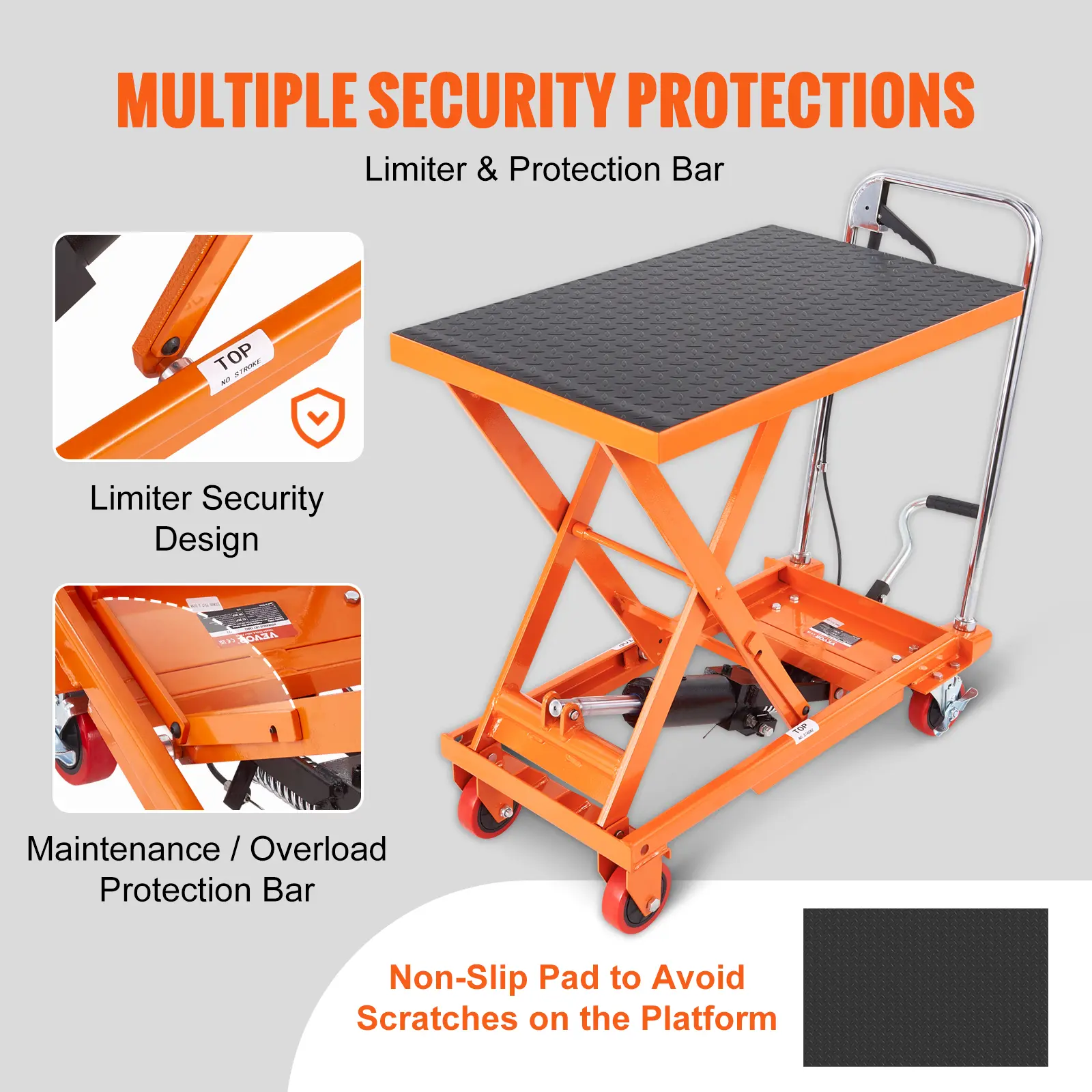 Hydraulic Lift Table Cart
