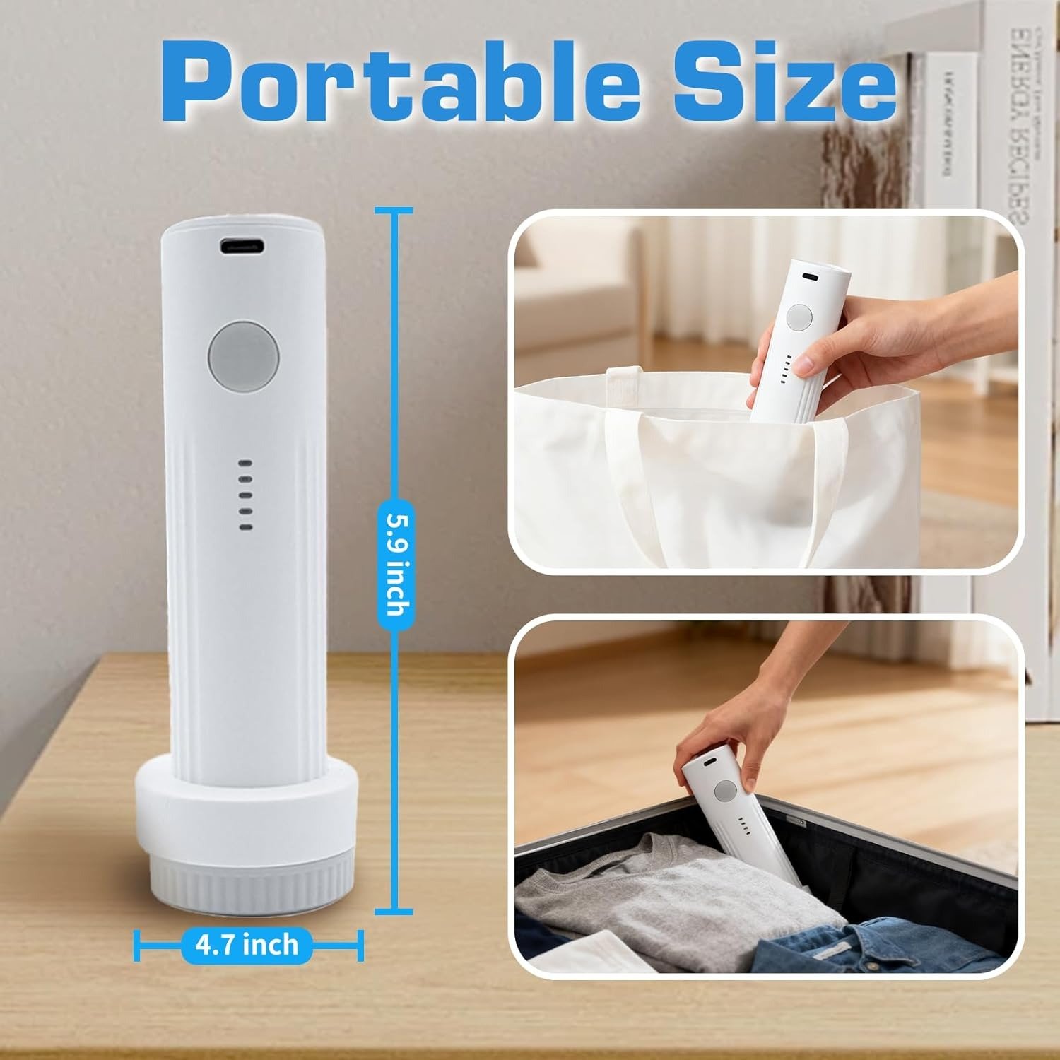 Last Day Hot Sale 49% OFF Rechargeable Vacuum Pump Travel Storage Bag Set