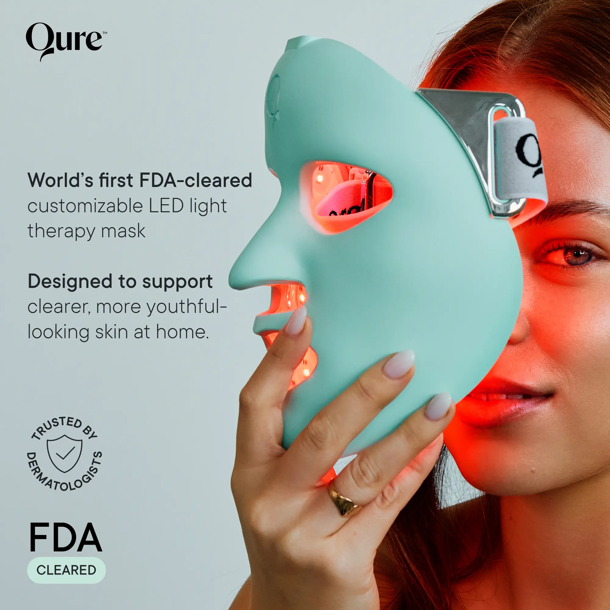 LED Light Therapy Face Mask – Red, Blue & Infrared Light Treatment for Wrinkles & Acne with Smart App Control