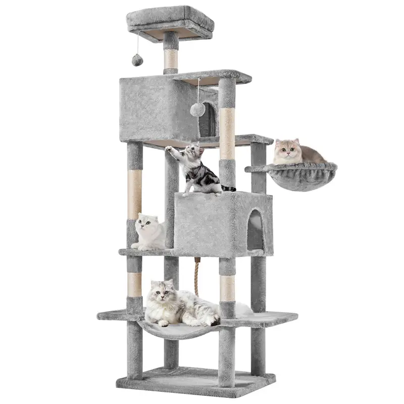 Cat Climbing Shelf, Post Cascading Cat Climbing Shelf