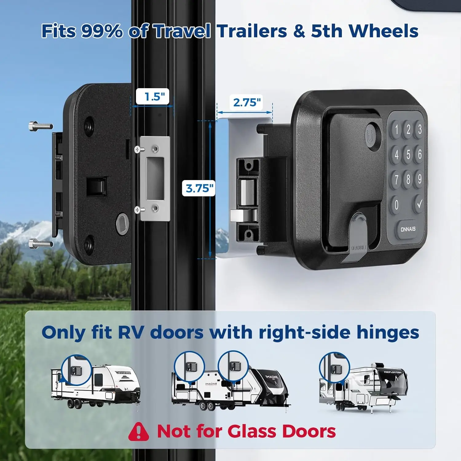 RV Keyless Entry Door Lock