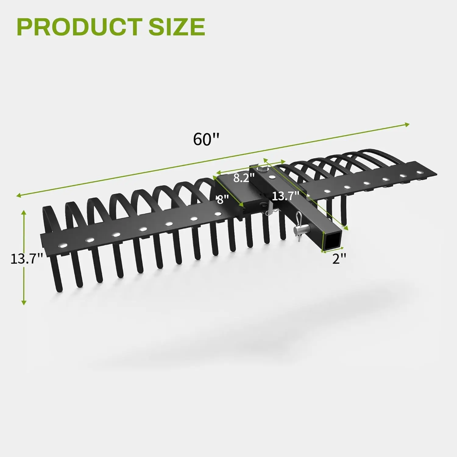 48" / 60" Tow Behind Landscape Rake