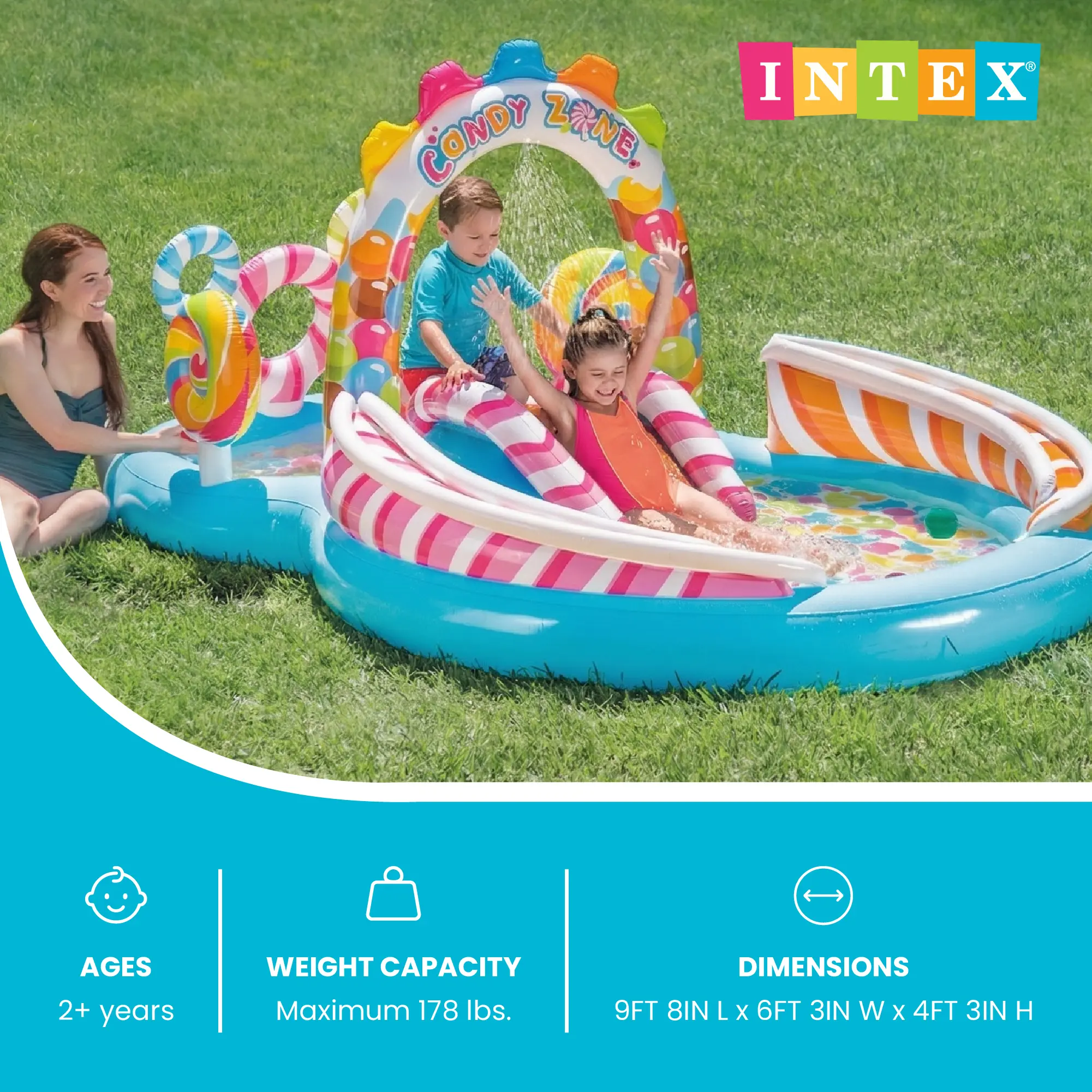 Inflatable Dinosaur Water Park – Kids Outdoor Splash Pool with Water Slide, Sprayer & Summer Backyard Fun