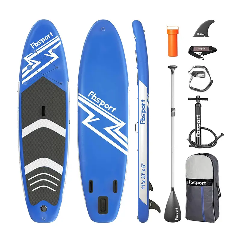 11' Premium Stand Up Paddle Board, Yoga Board with SUP Accessories & Carry Bag | Wide Stance, Surf Control, Non-Slip Deck, Leash, Paddle and Pump for Youth & Adult outdoorfun