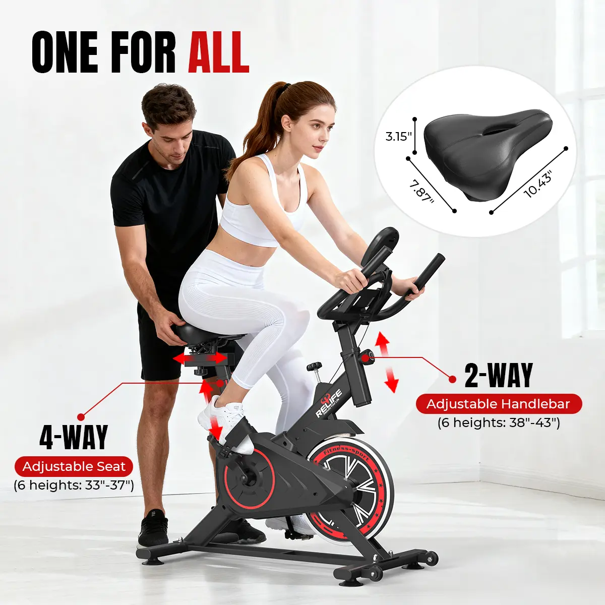 Mini Exercise Bike Compact Stationary Bike Silent Indoor Cycling for Small Space w/Adjustable Seat, Smooth Pedal & Belt Drive