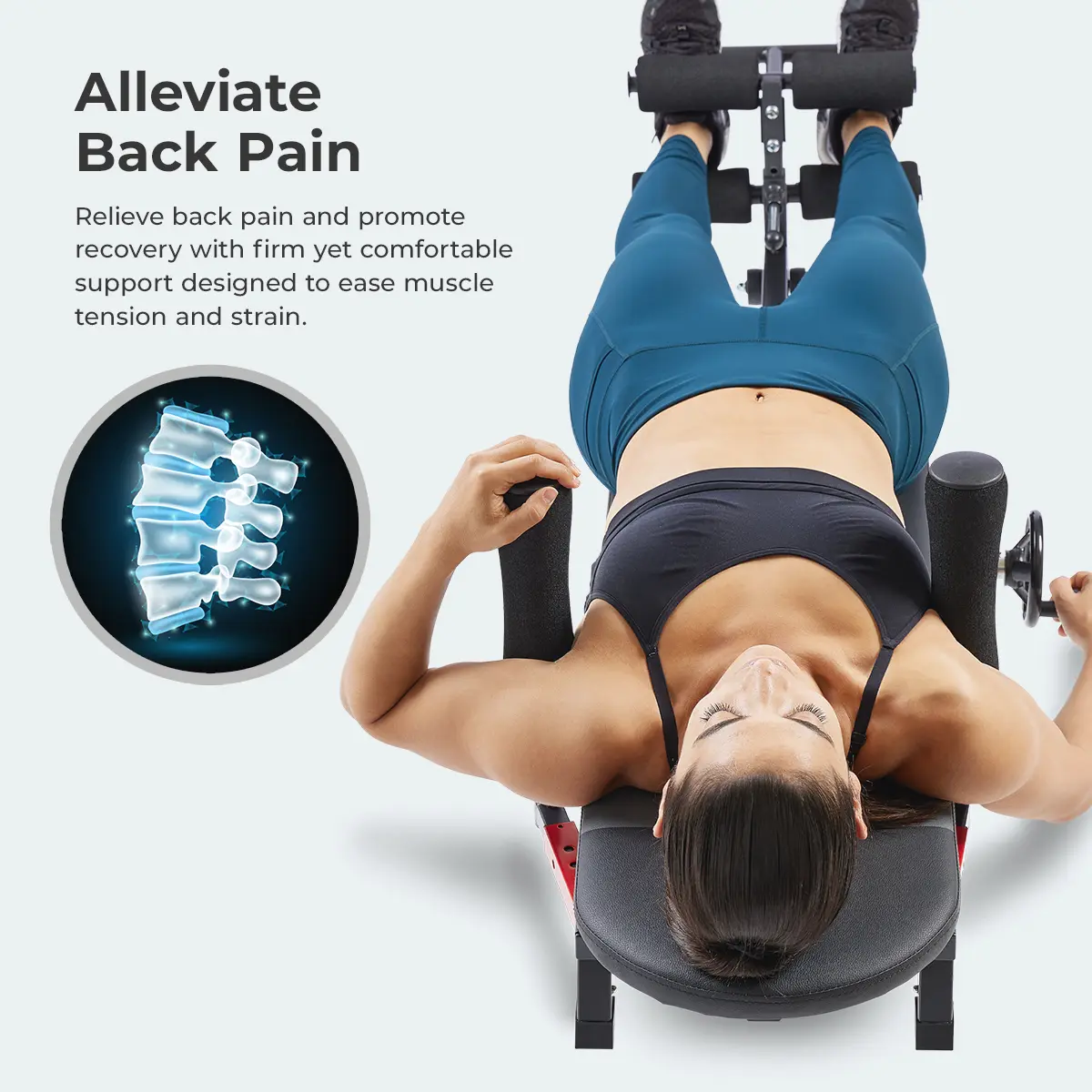 Adjustable Decompression Bench Full Body Inversion
