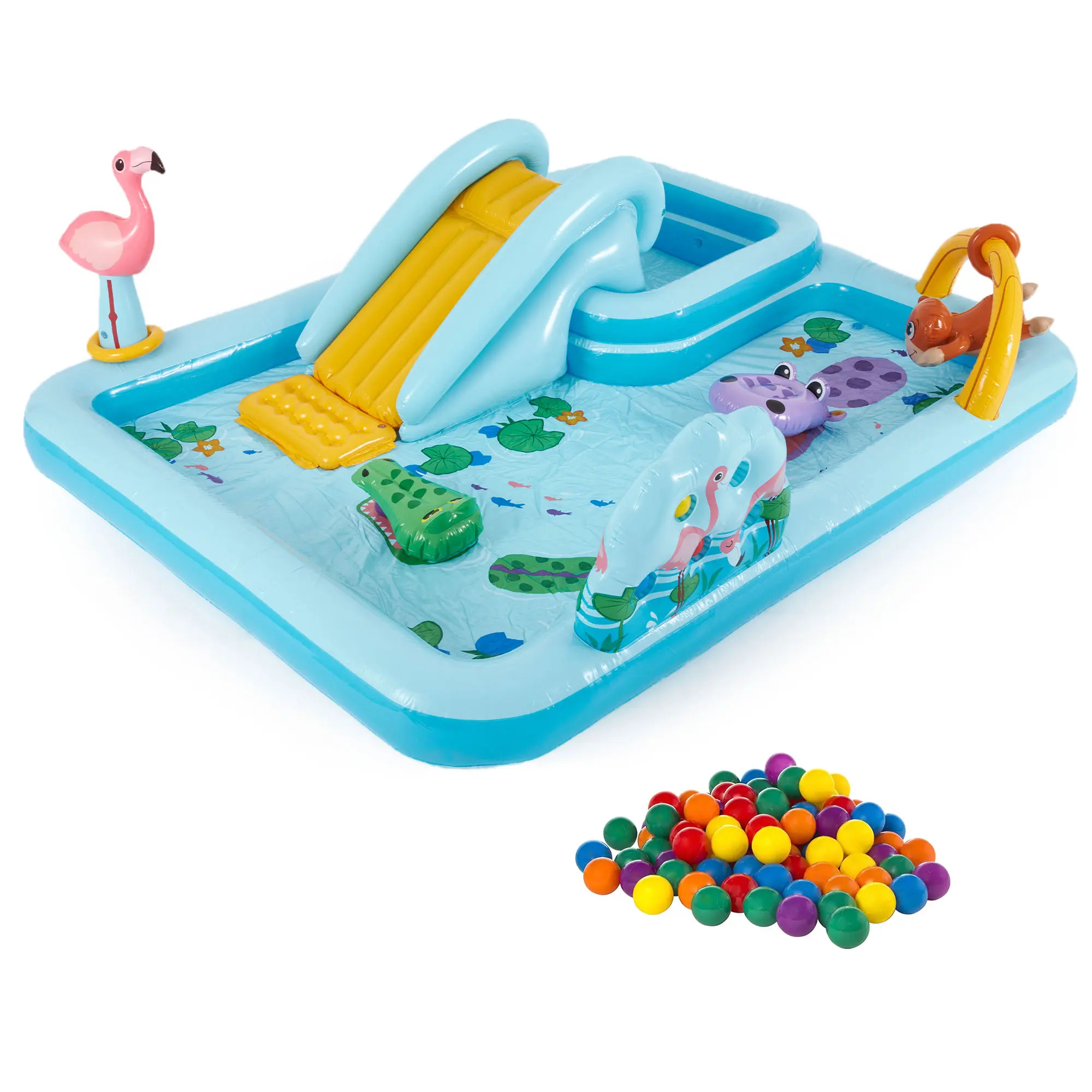 Inflatable Dinosaur Water Park – Kids Outdoor Splash Pool with Water Slide, Sprayer & Summer Backyard Fun
