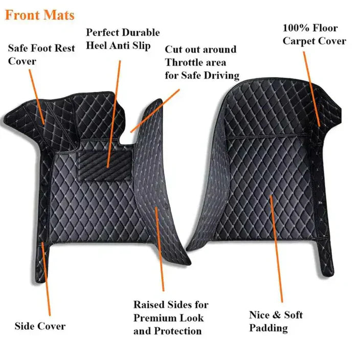 Heavy Duty Universal Fit Car Mats, SUVs, and Trucks