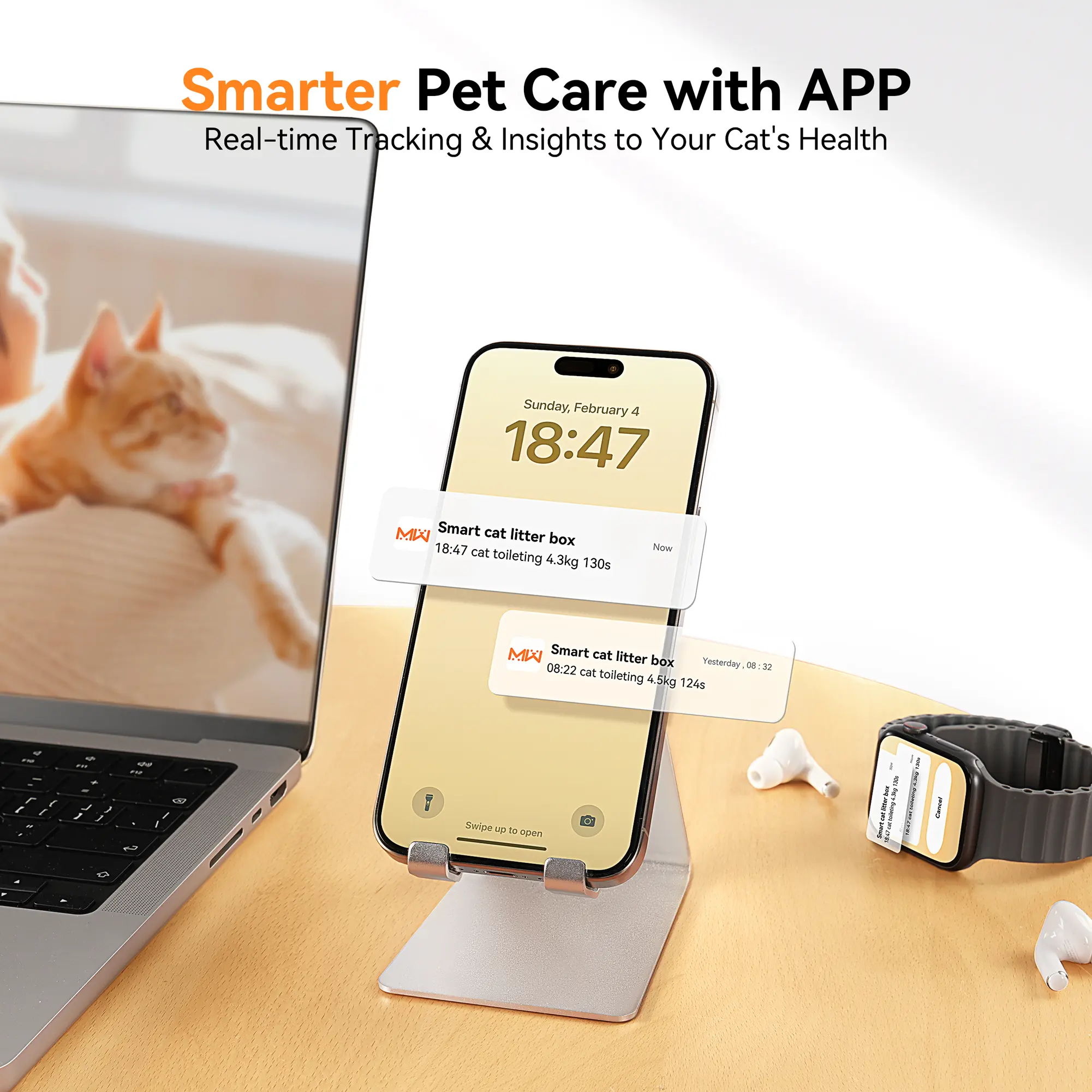 Automatic Self-Cleaning Litter Box – App Control, Odor-Free Design, Ultra-Quiet Operation & Multi-Cat Friendly