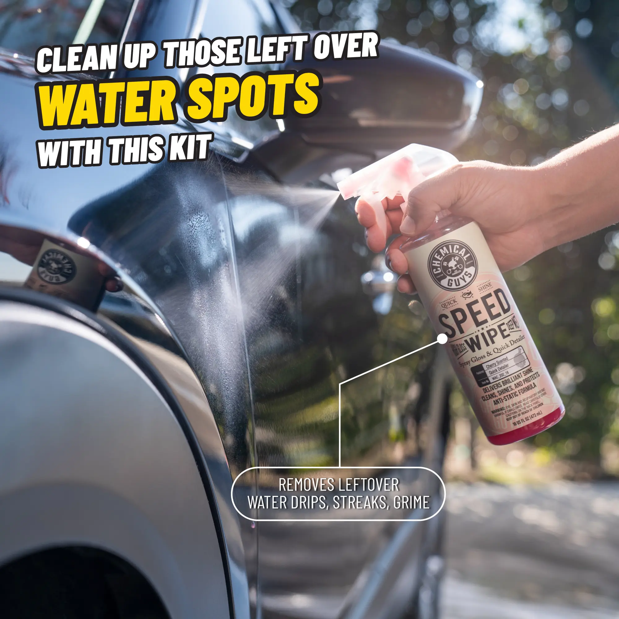 Touch-Up & Shine Kit – Interior & Exterior Detailing Bundle | Remove Drips, Restore Shine, Clean Tires, Glass & Cabin | Trunk-Ready On-the-Go Kit with Microfiber Towels & Storage Bag Anytime | Car Care