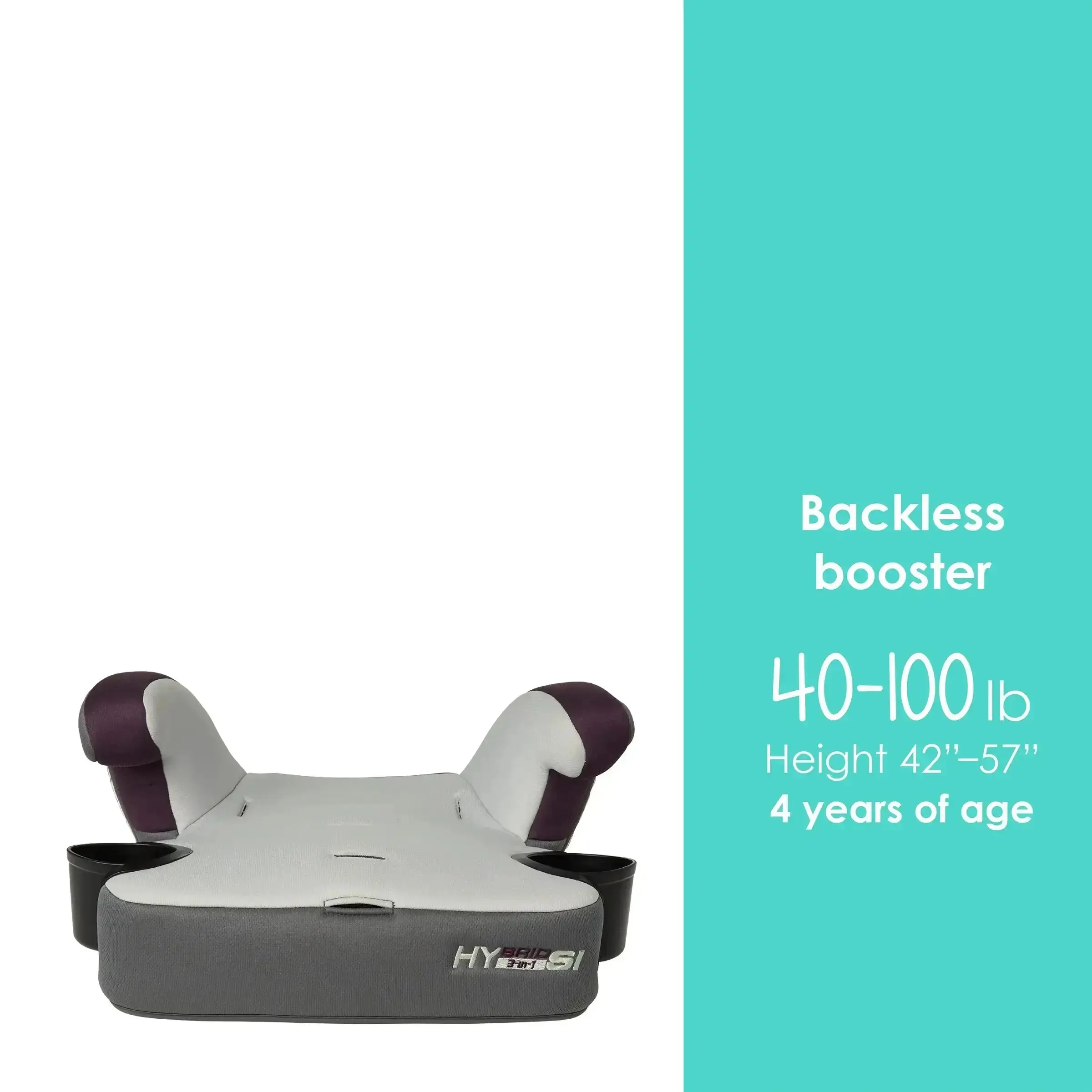 3-in-1 Booster Car Seat with Side Impact Protection & Reversible Inserts Forward Facing Cup Holders
