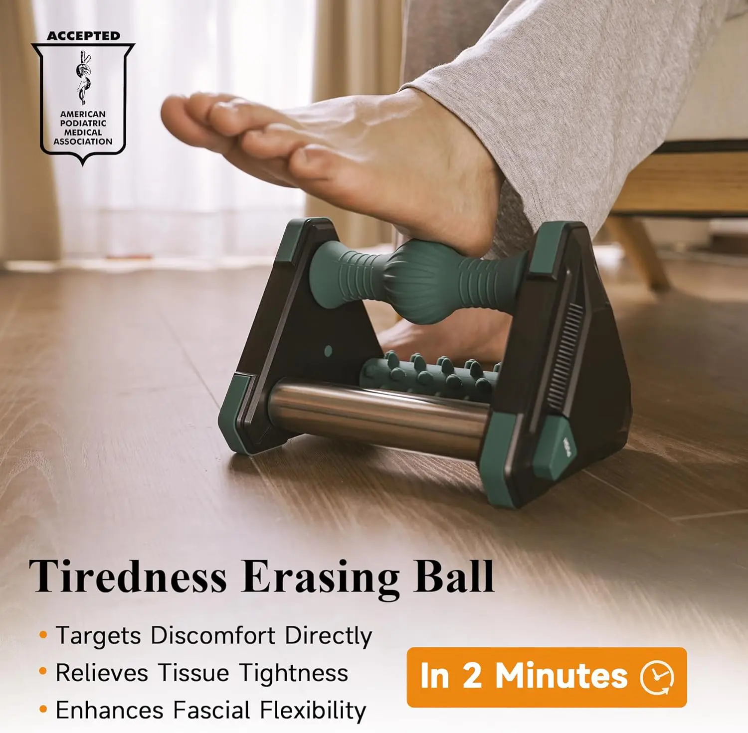 Foot Massager for Circulation and Pain Relief, Reflexology Massage Tools with Ice Pack, Foot Roller for Neuropathy Pain Relief, Foot Health