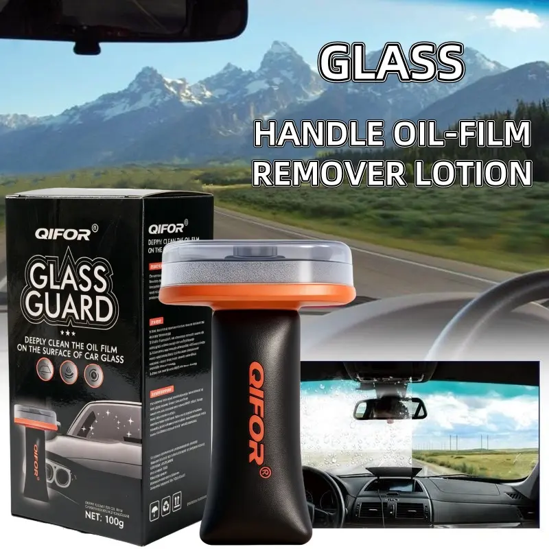 Automotive Handheld Oil Flmr Cream,Glass Decontamination WithoutTraces,Window Oil Film Cleaning,Fast Cleaning, Compact And Easy To Cary-200g Degreaser Cleaner
