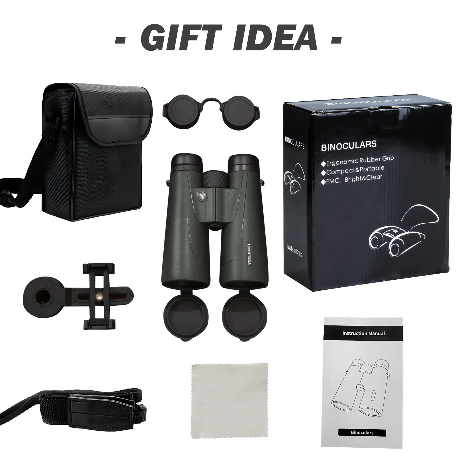 Updated 15x52 UHD High Powered Long Range Binoculars, 23mm Large Eyepieces, BAK4 Prism for Low Light, Camping