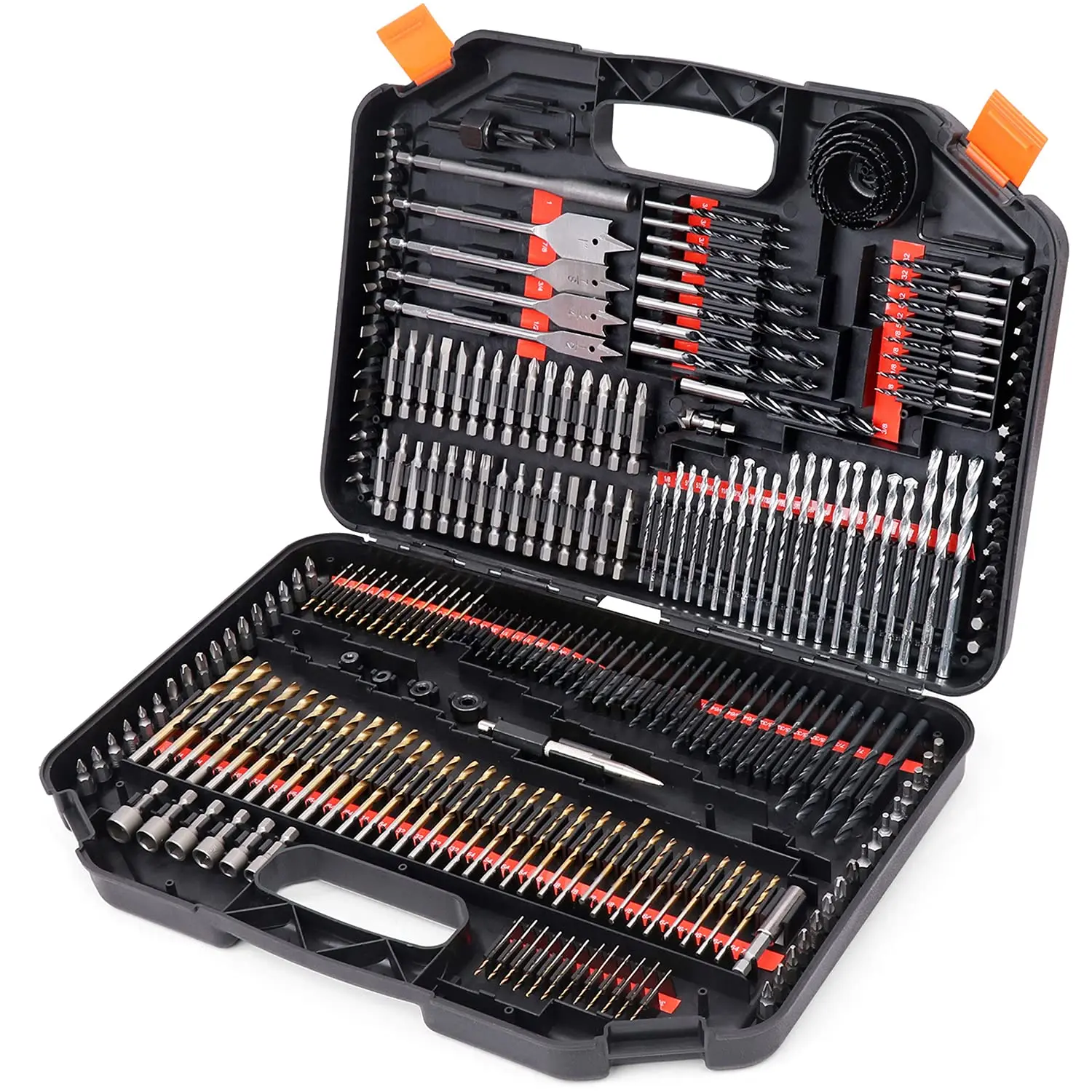 Drill Bit Set - 246 PCS Comprehensive Premium Quality Drill Bits Kit for Wood Metal Cement Drilling & Screw Driving, Full Combo Kit