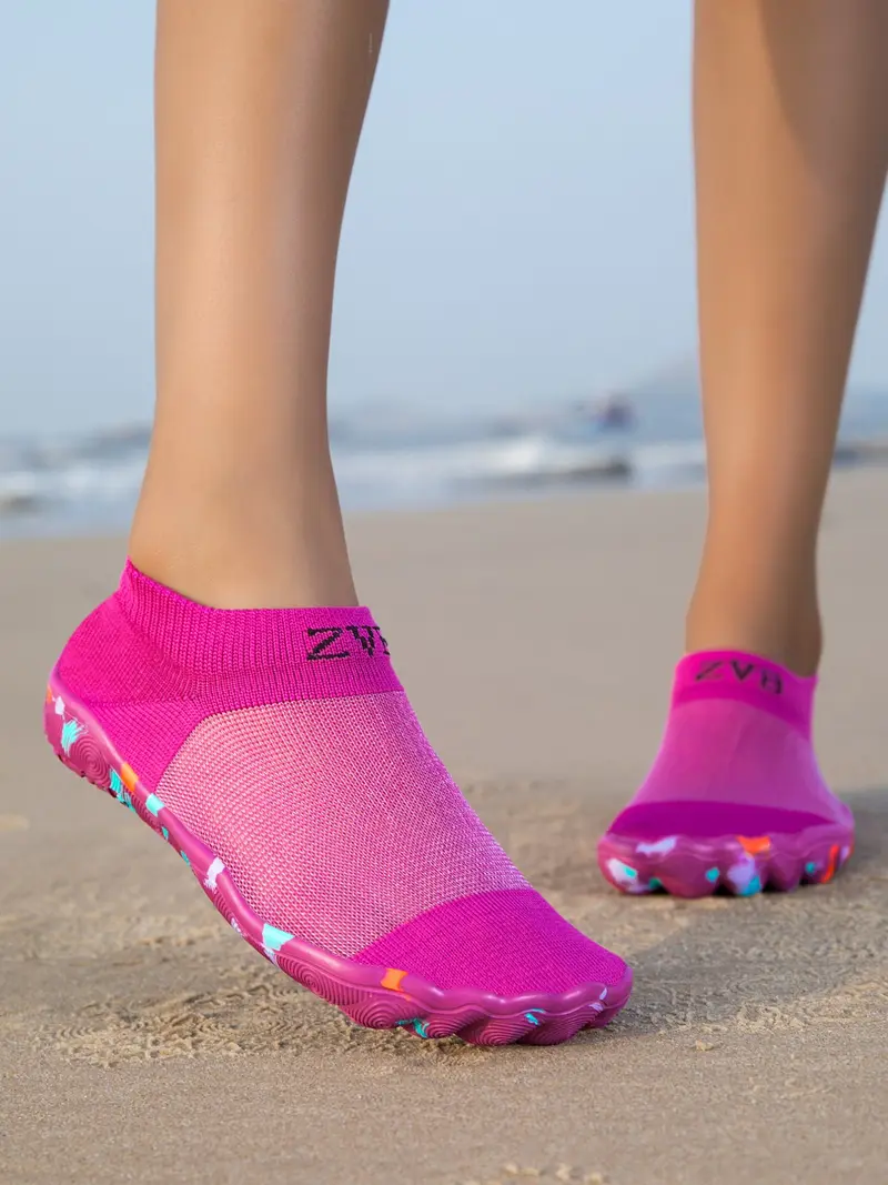 Wide-Fit Breathable Water Shoes with Polyester Upper and EVA Sole, Casual All-Season Style, Ideal for Swimming, Lightweight Swim Shoes, Aqua Shoes