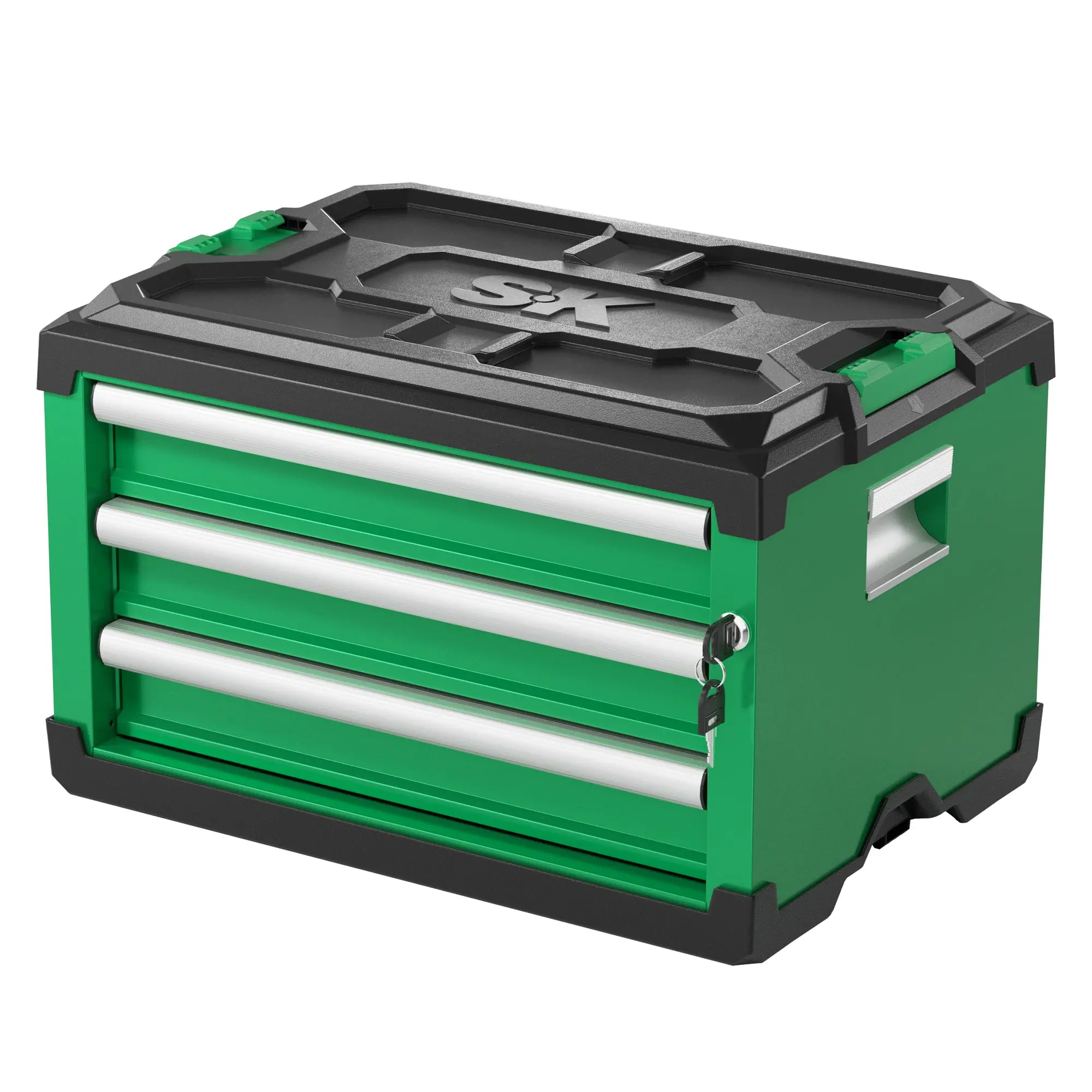 Modular Stackable Storage Toolbox, 3-Drawer