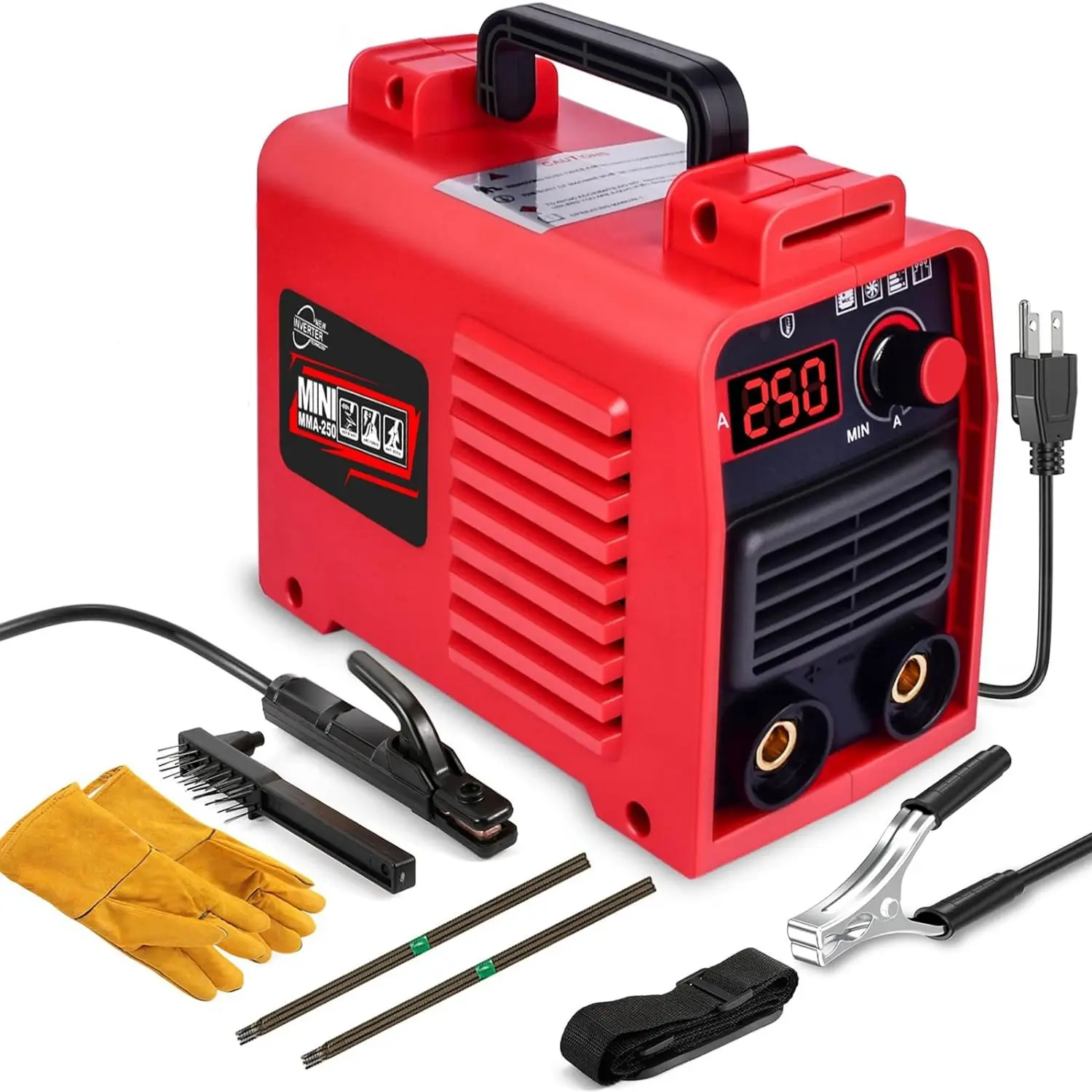 Inverter Stick Welding Machine, 110V Super Mini Portable Welder with 20PCS Rods, Hot Start, Arc Force & Anti-Stick, for 1/16"-1/8" Rods