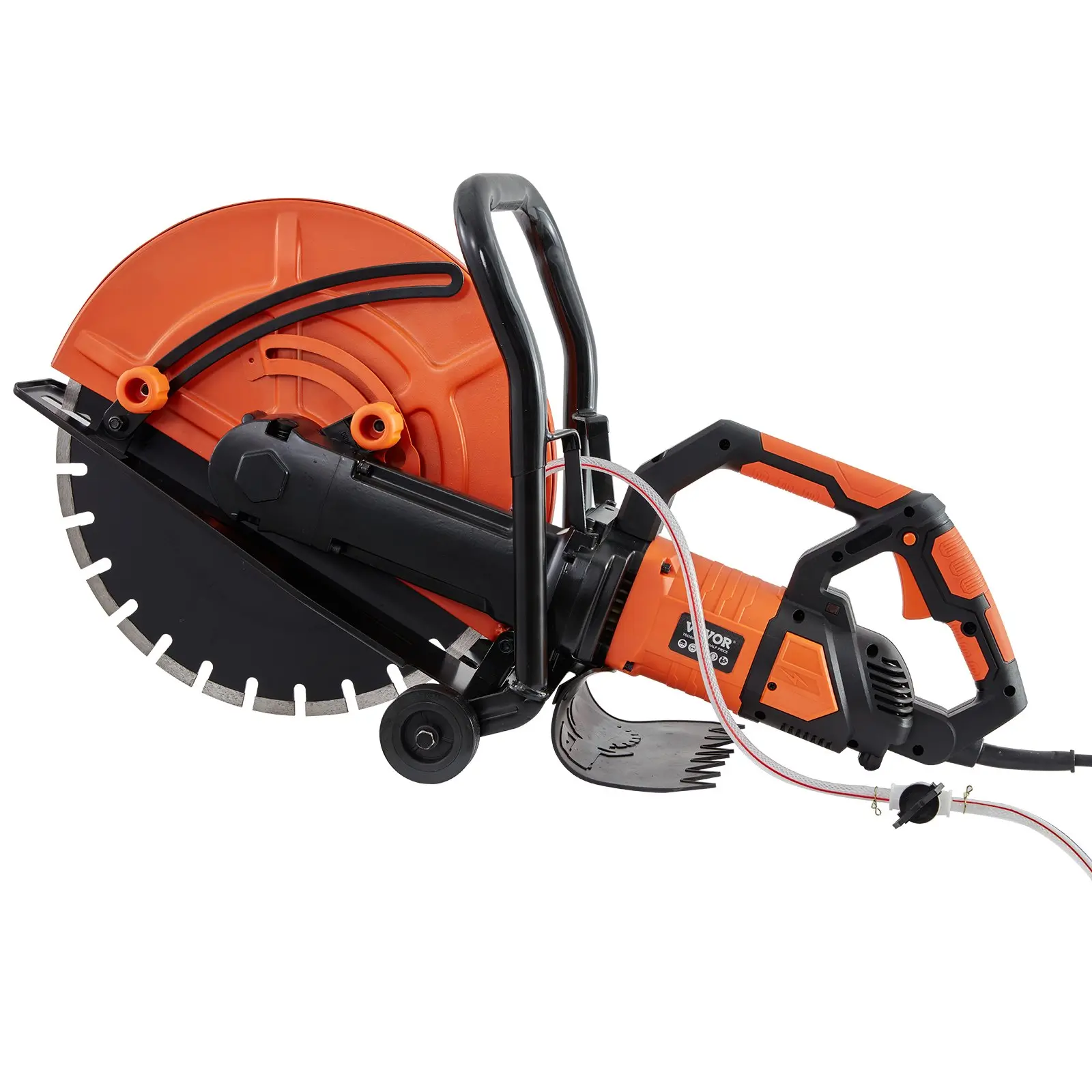 16'' Electric Concrete Saw – 3200W Circular Cutter with 6'' Cutting Depth, Water Pump & Blade for Stone & Brick