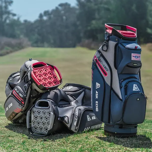 Golf Soundless Cart Bag SLC-130 15 Dividers Grip Locking Bottom Quiet Golf Bag