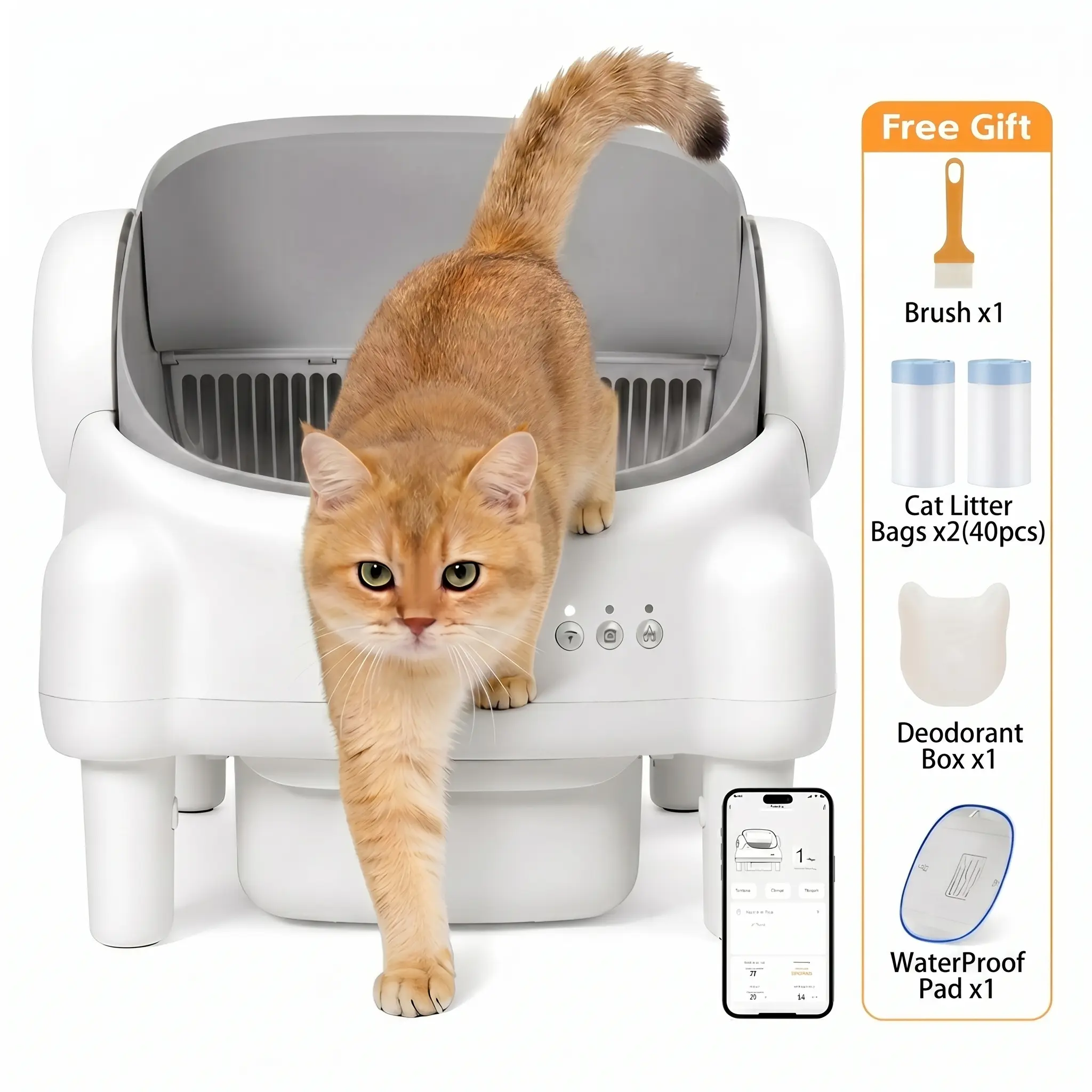 Smart Self-Cleaning Litter Box