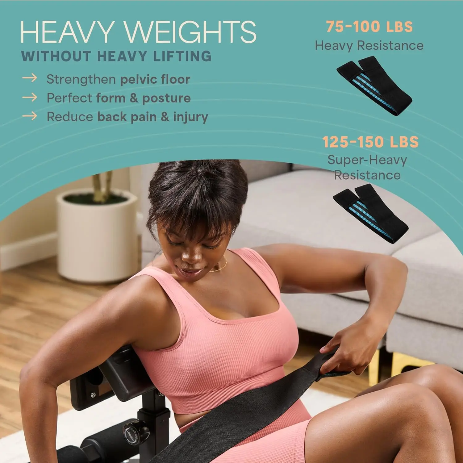 Foldable Hip Thrust Machine – Adjustable Glute & Lower Body Trainer with Lower Back Support for Home Workouts