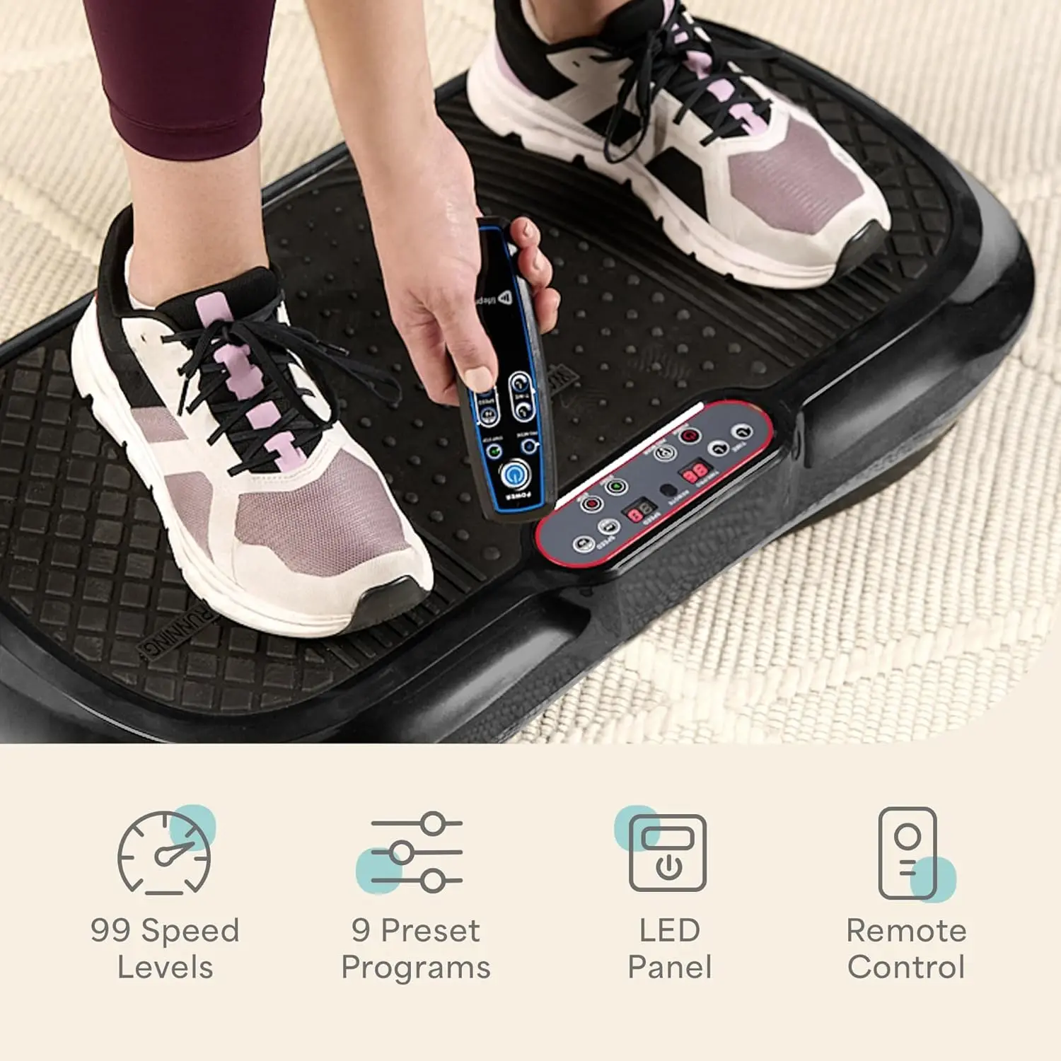 Whole Body Vibration Plate – Full-Body Workout & Recovery Machine, 330 lb Capacity, FSA/HSA Eligible