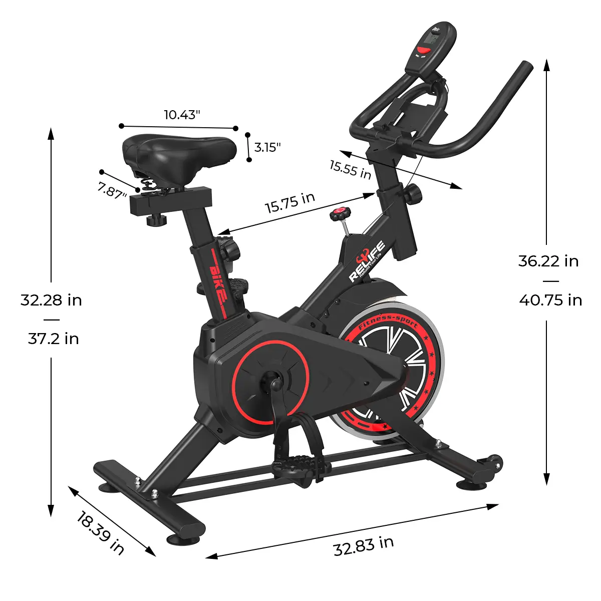 Mini Exercise Bike Compact Stationary Bike Silent Indoor Cycling for Small Space w/Adjustable Seat, Smooth Pedal & Belt Drive