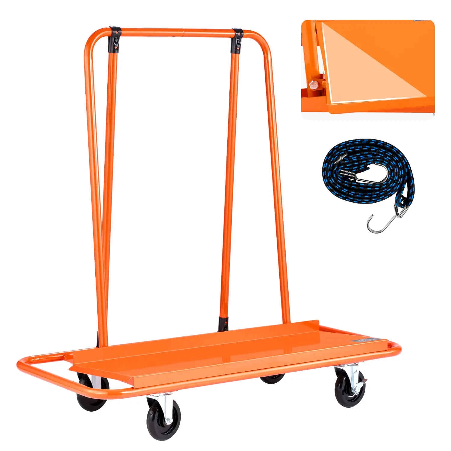 Drywall Cart Dolly 1800 lbs Load Capacity Steel Panel Dolly