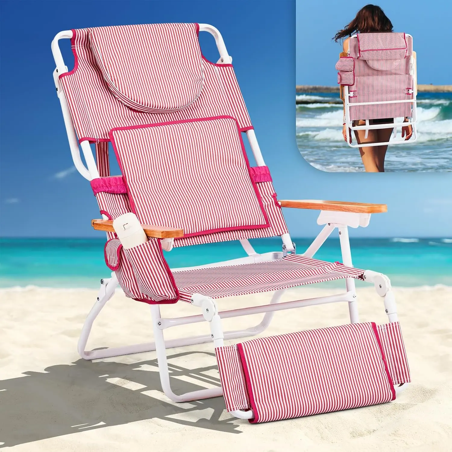 Deluxe 3 in1 Beach Chair