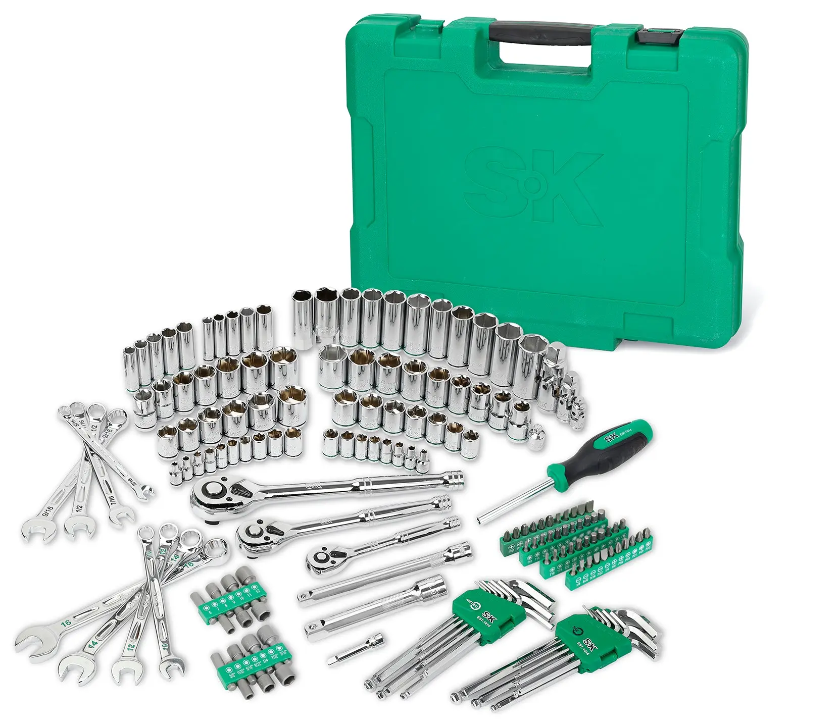 163 Piece SAE & Metric Mechanics Tool Set
