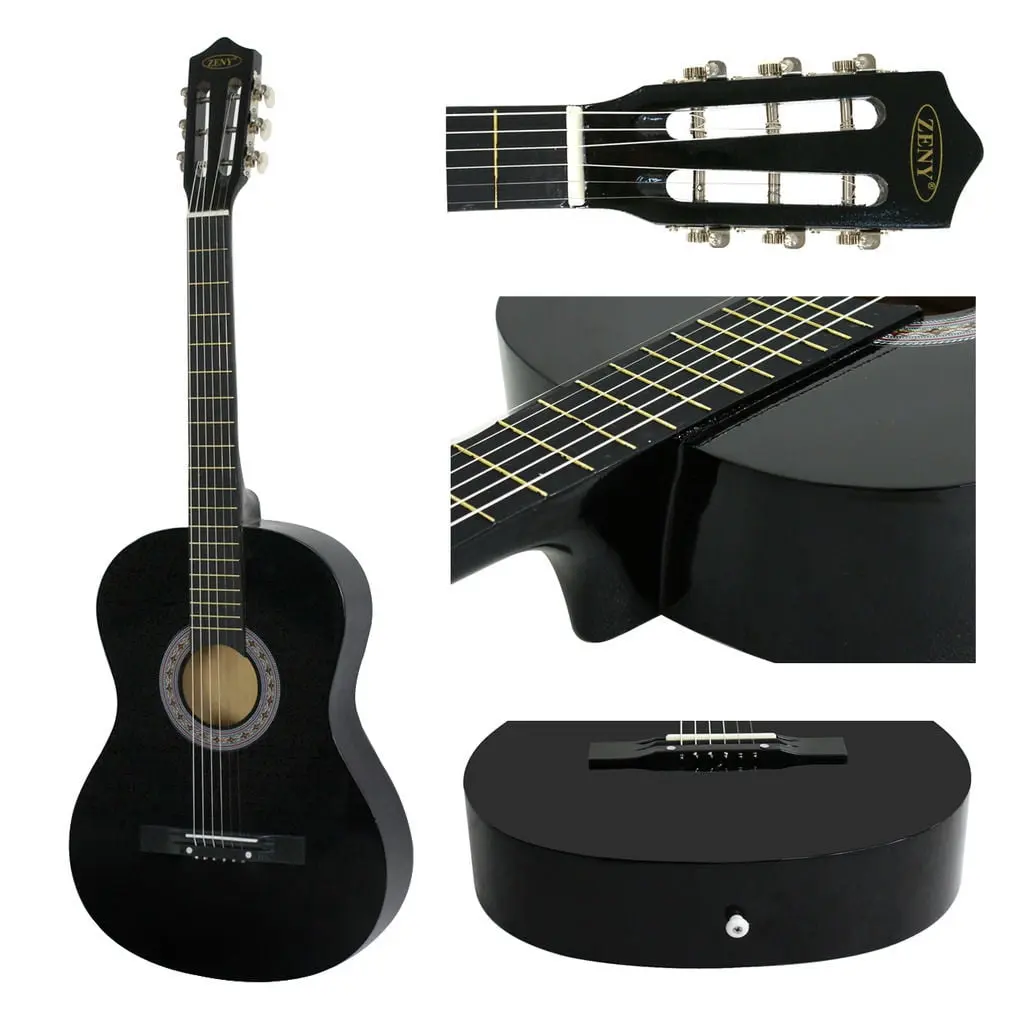 38" Acoustic Guitar for Beginners - Full Set with Case, Strap, Tuner, Guitar Picks and Travel-Friendly Design, Acoustic Guitar Full Set