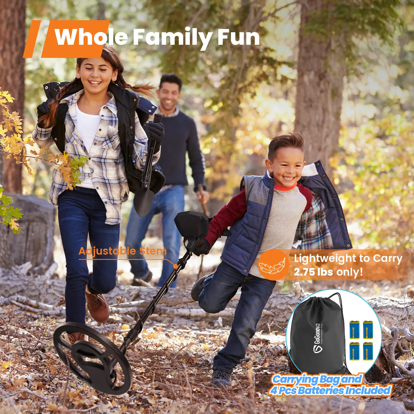[3 OFF] Best Gift Waterproof Metal Detector for Adults & Kids, with High Accuracy Lightweight 8" Search Coil, All Metal & Disc Modes Tool Portable