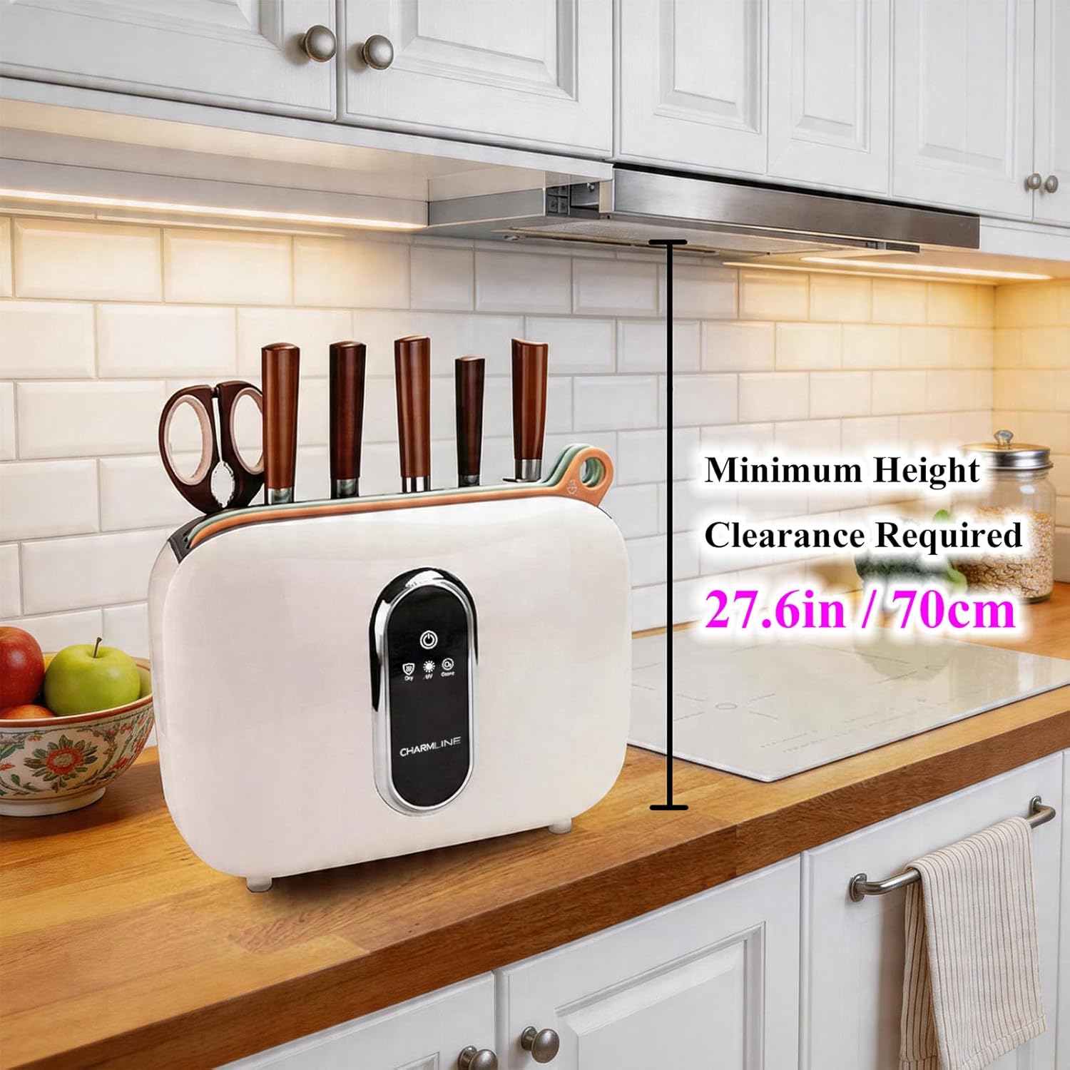 Mother’s Day Special – Smart Cutting Board & Knife Set – Self-Cleaning, Auto-Drying, Space-Saving Kitchen Organizer
