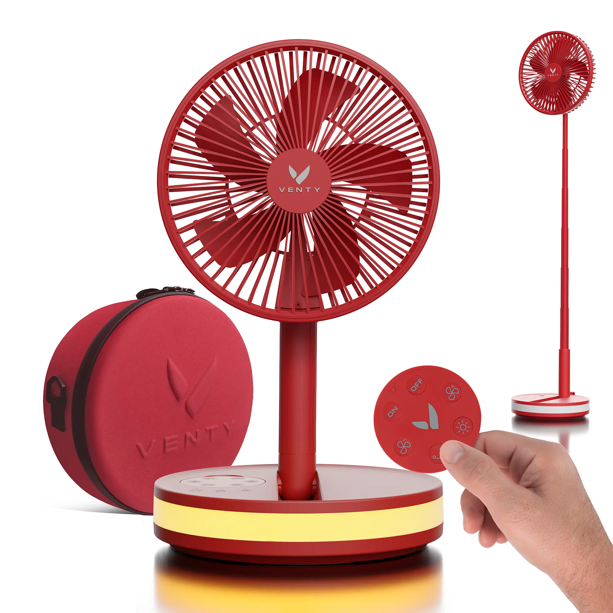 Portable Rechargeable Fan – Powerful Cooling, Long Battery Life & Travel-Friendly Design