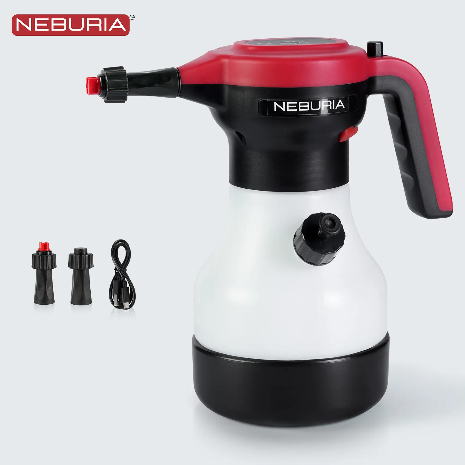 Electric Foam Sprayer,Rechargeable High Pressure Foam Cannon for Car Wash,Auto Detailing,Home,Industrial Cleaning，Smart Pressure Control Core,Ergonomic Handle,Portable Cordless Cleaner for Kitchen,Windows,Bathroom