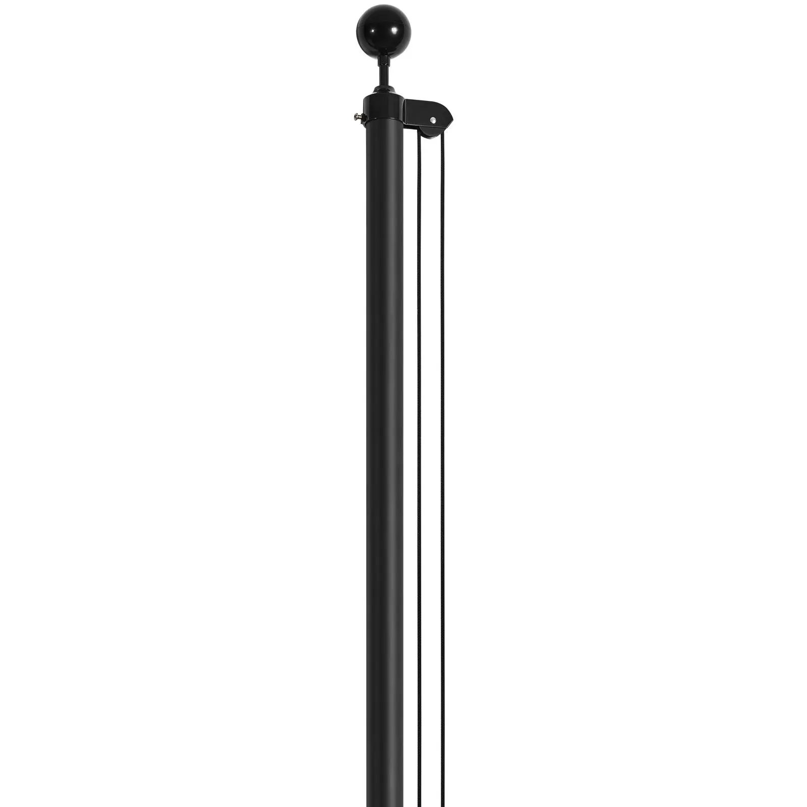 25FT Sectional Flag pole Kit,  , Heavy Duty Aluminum Alloy in Ground Flag poles for Outside, 3 Display Modes Flagpole with 3x5 American Flag, Professional Accessories, Black Banners Lightweight