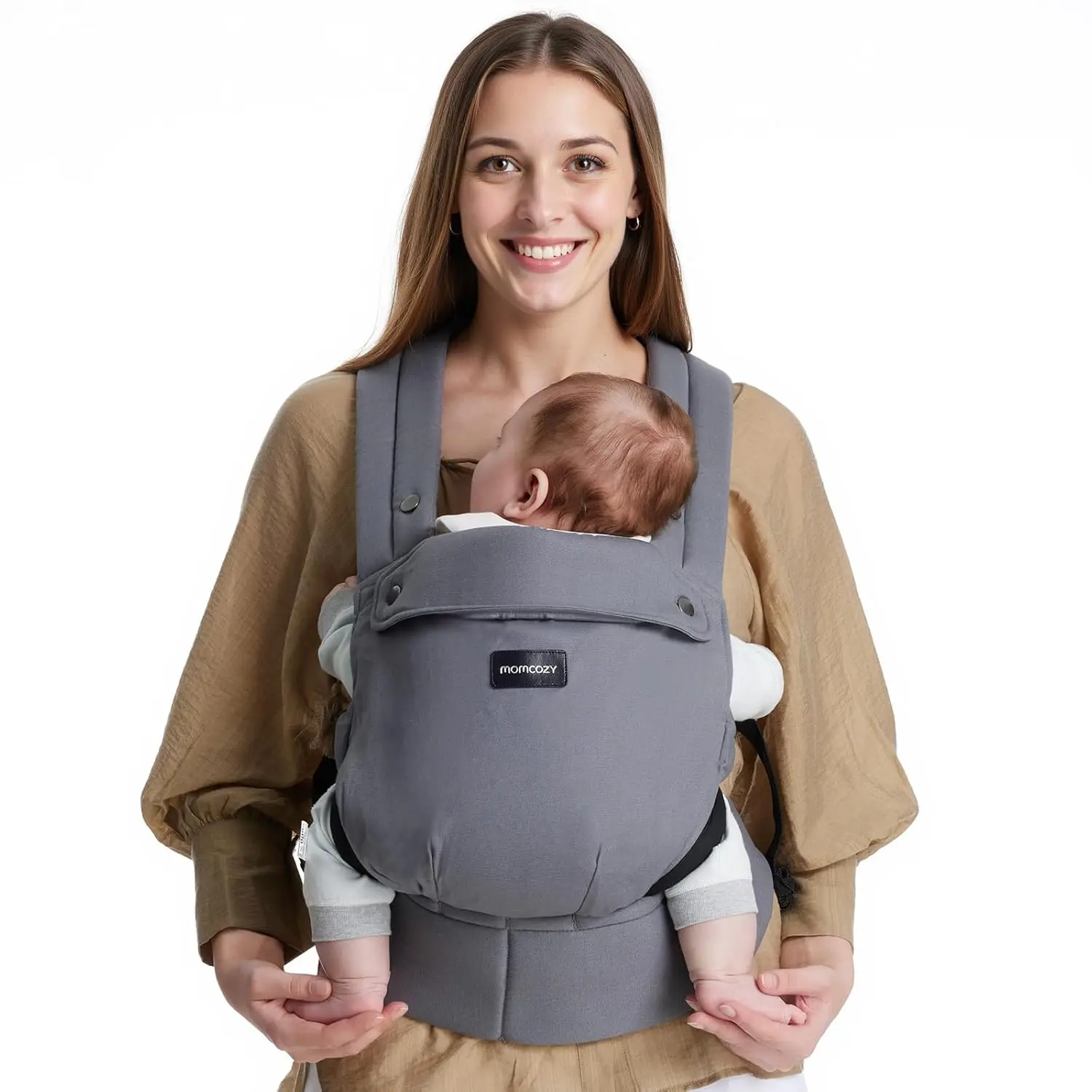 Ergonomic Baby Carrier – Lightweight, Hands-Free Comfort with Lumbar Support for Infants & Toddlers 7–44 lbs