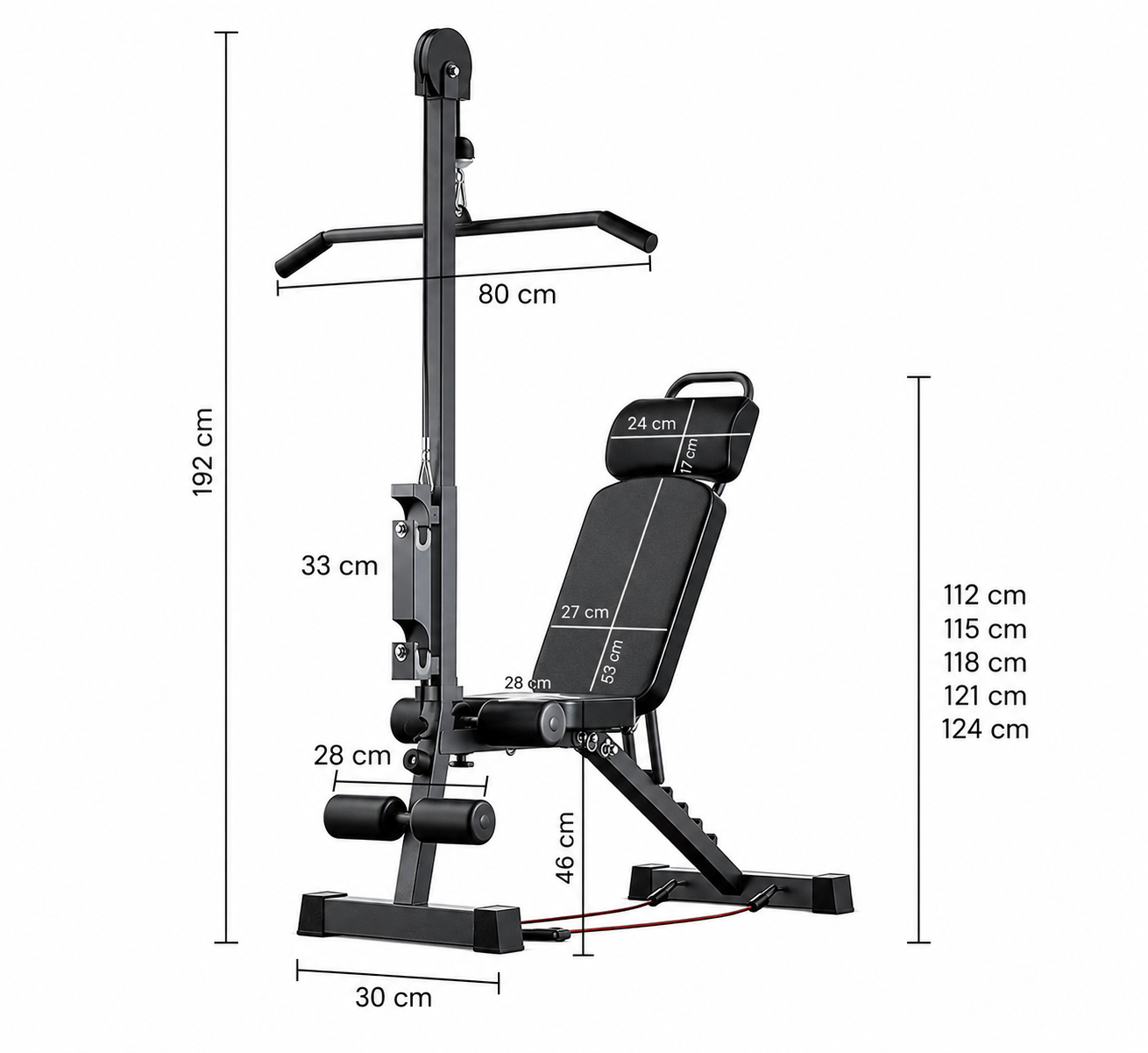 12 in 1 Multi Functional Home Gym Workout Bench