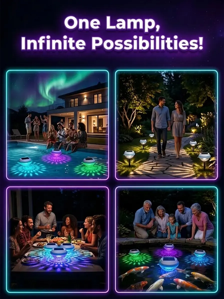 Summer Sale 50% OFF Solar Floating Pool Light