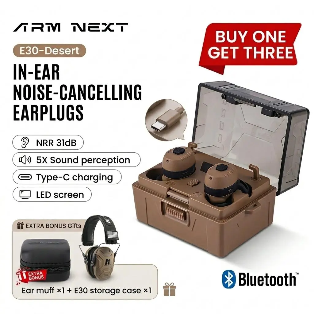 Tactical Earbuds E30 Hearing Protection with Bluetooth